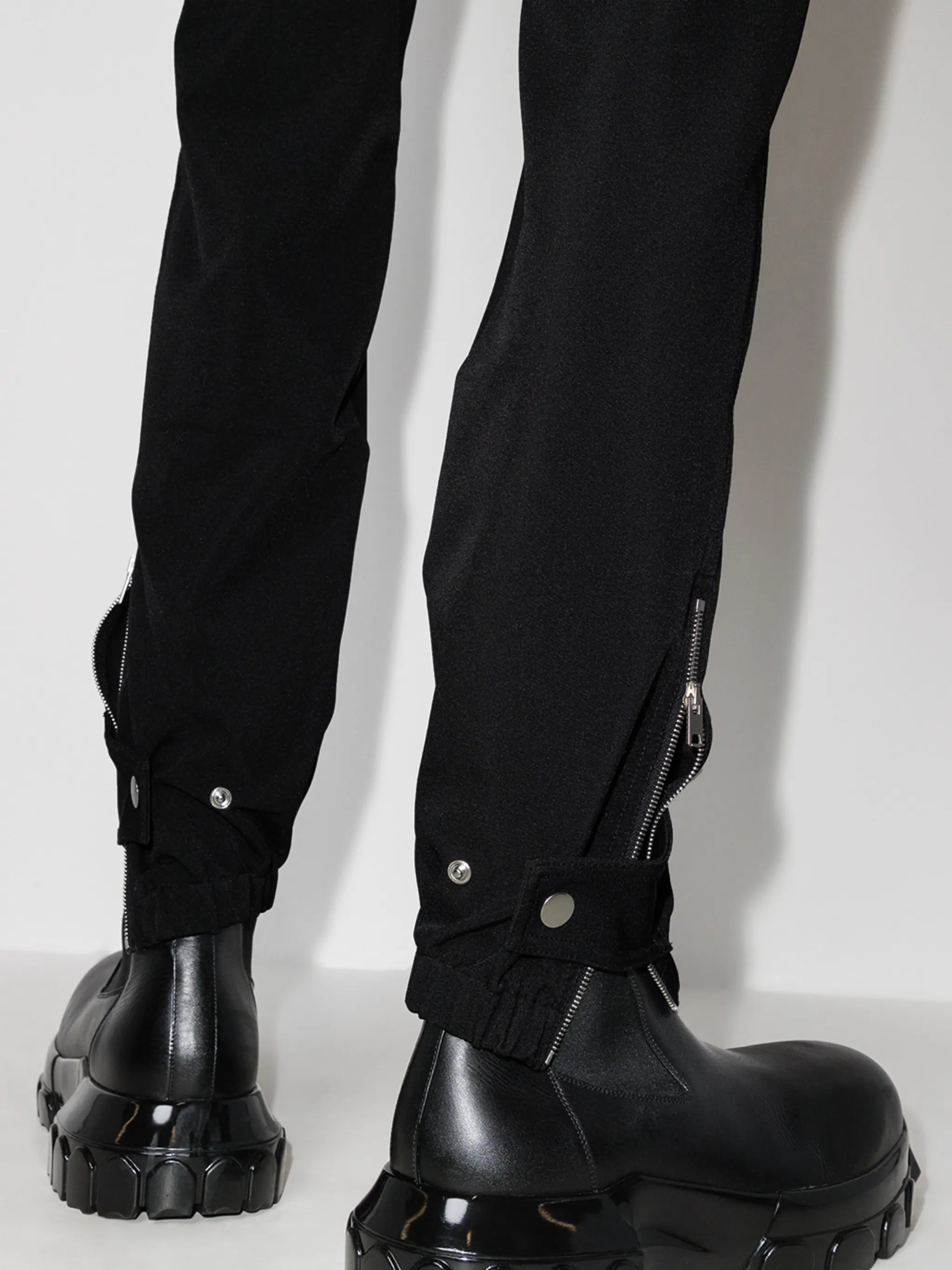 buckle-detail tapered track pants