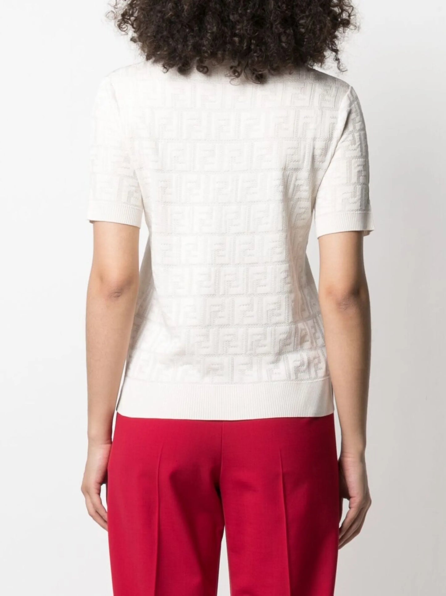 FF-logo knitted top