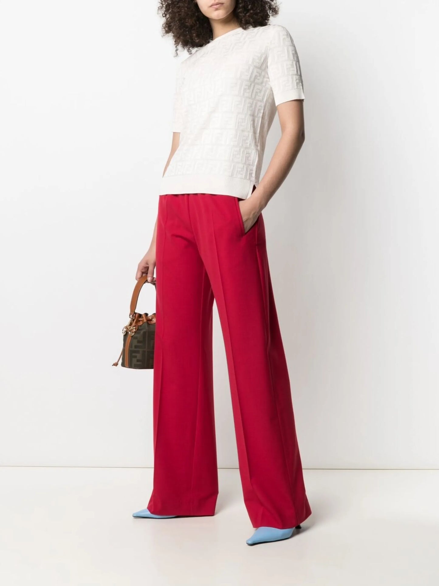 FF-logo knitted top
