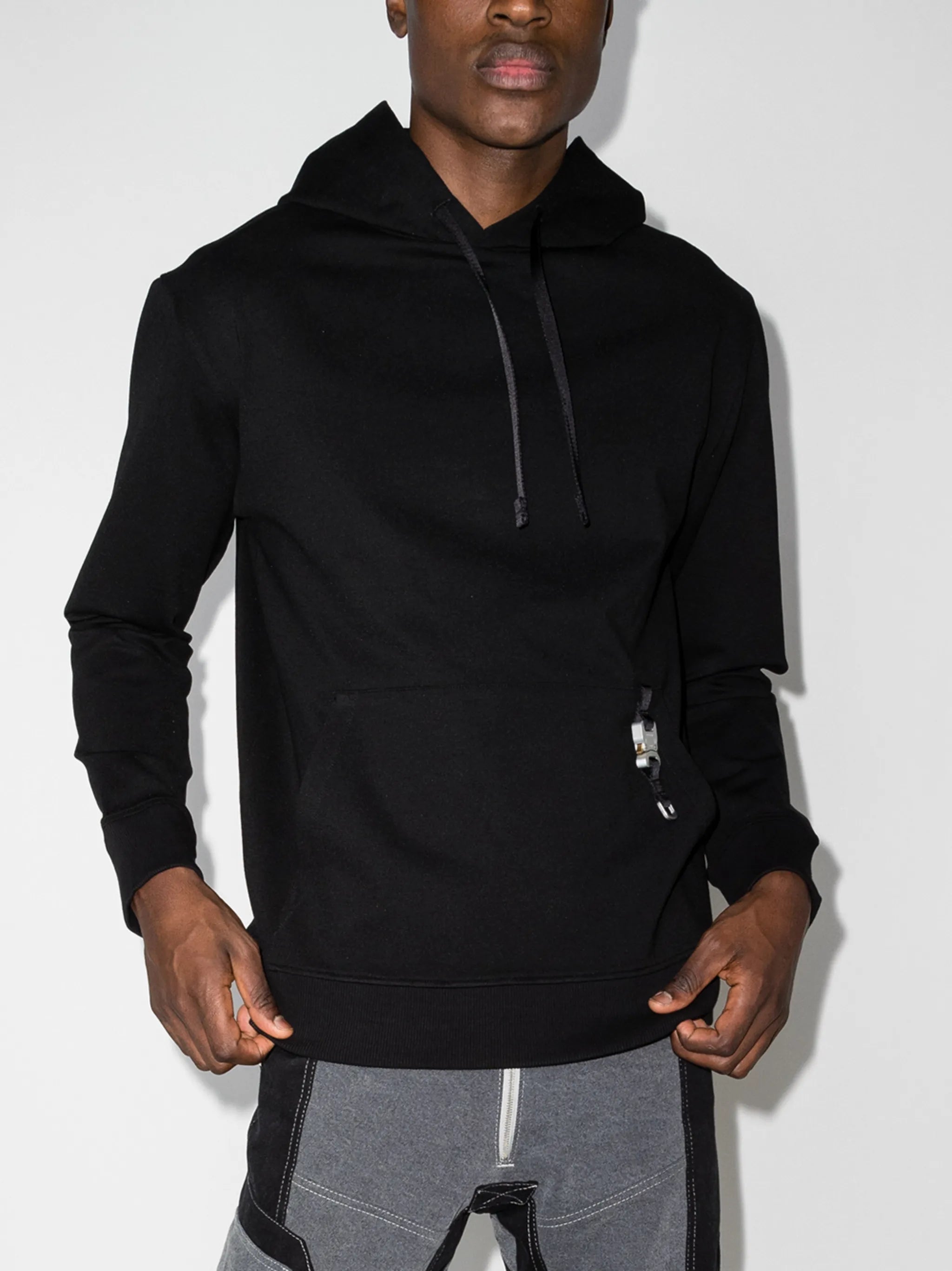 buckle-embellished hoodie