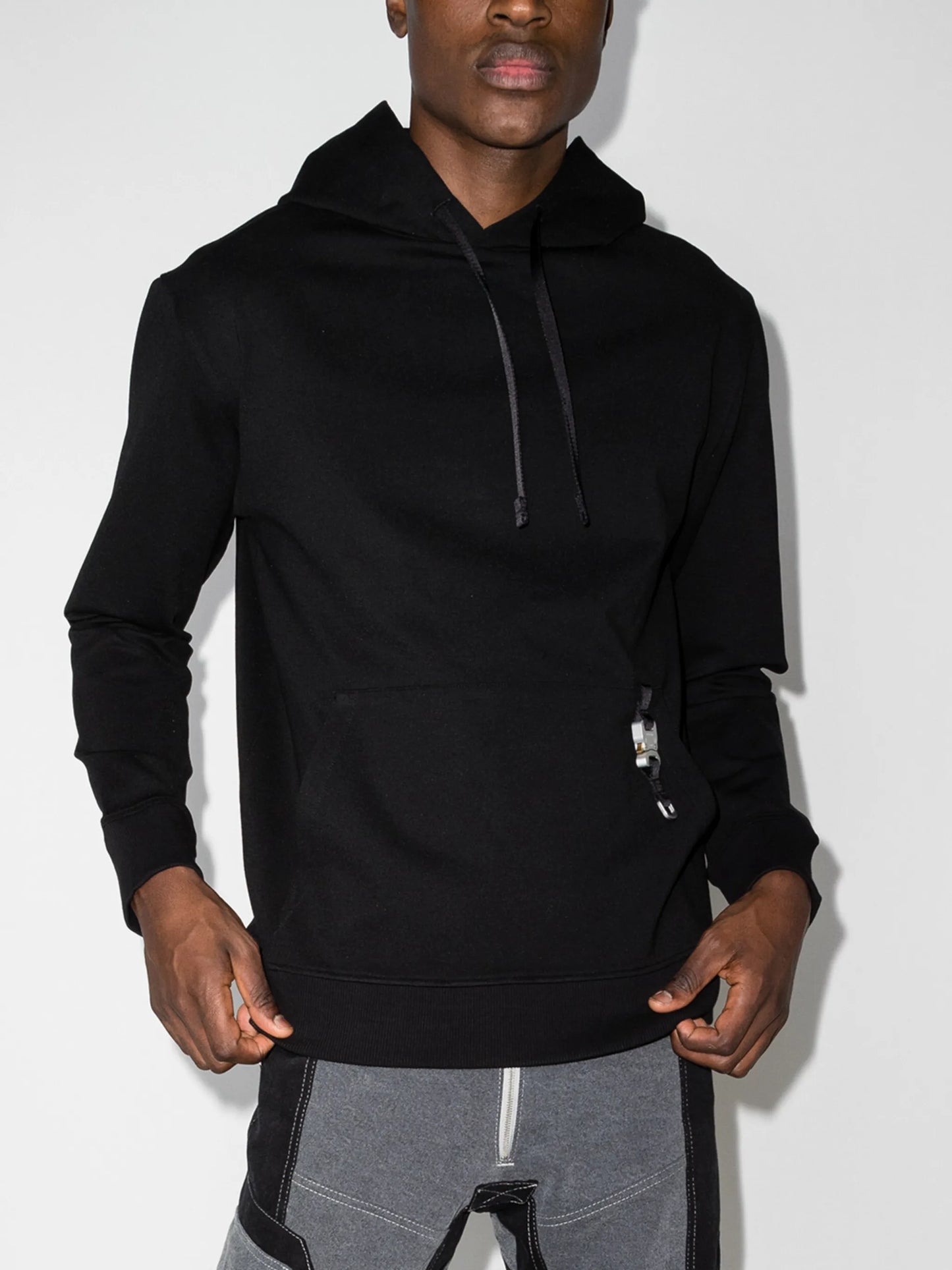 buckle-embellished hoodie