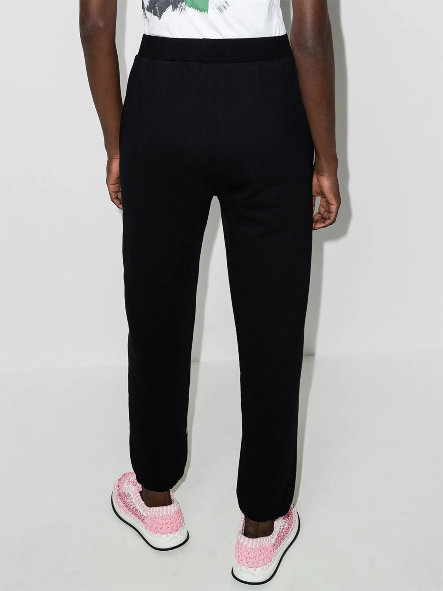 cartoon-print band track pants