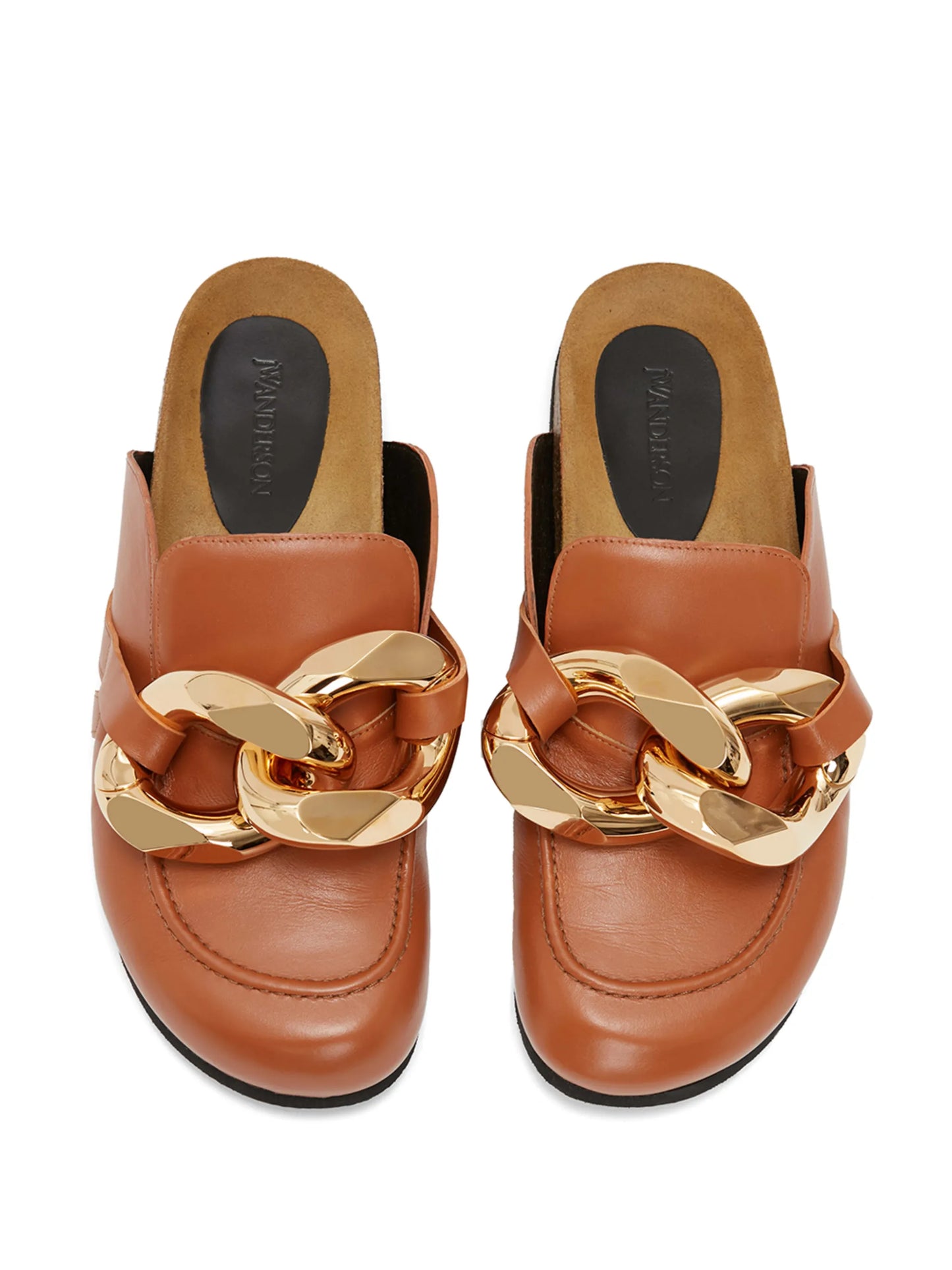 Chain loafer mules