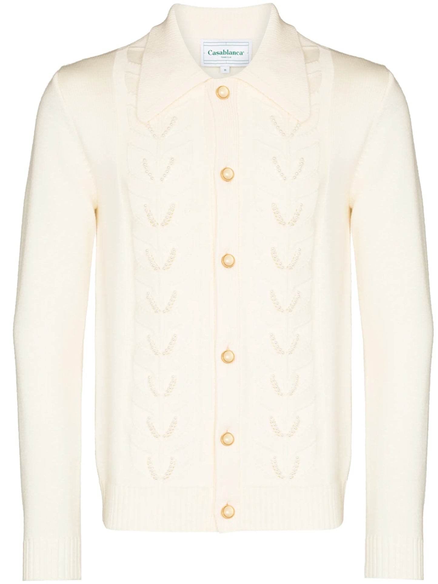 pearl leaf merino cardigan