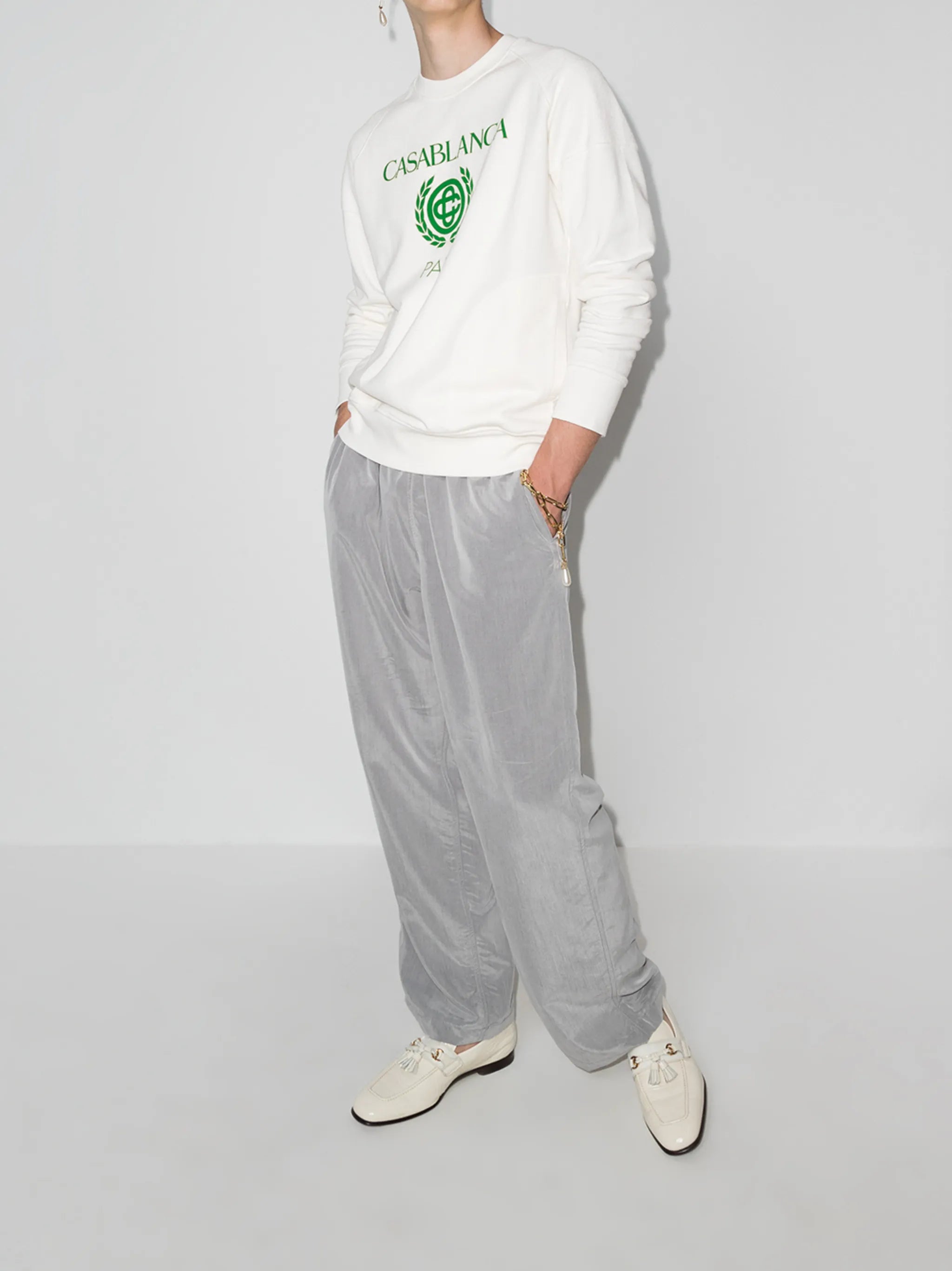 reverse loopback logo-print sweatshirt