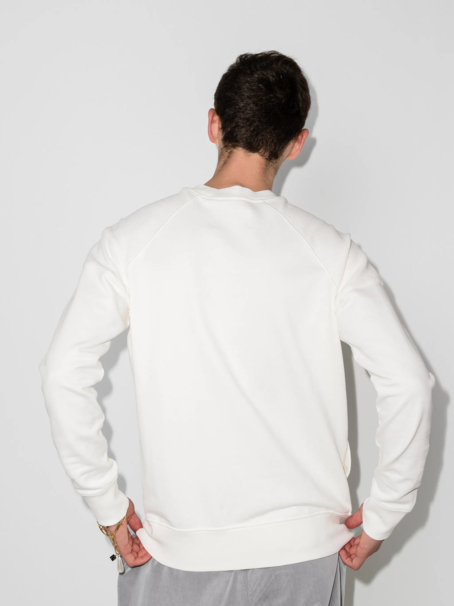 reverse loopback logo-print sweatshirt