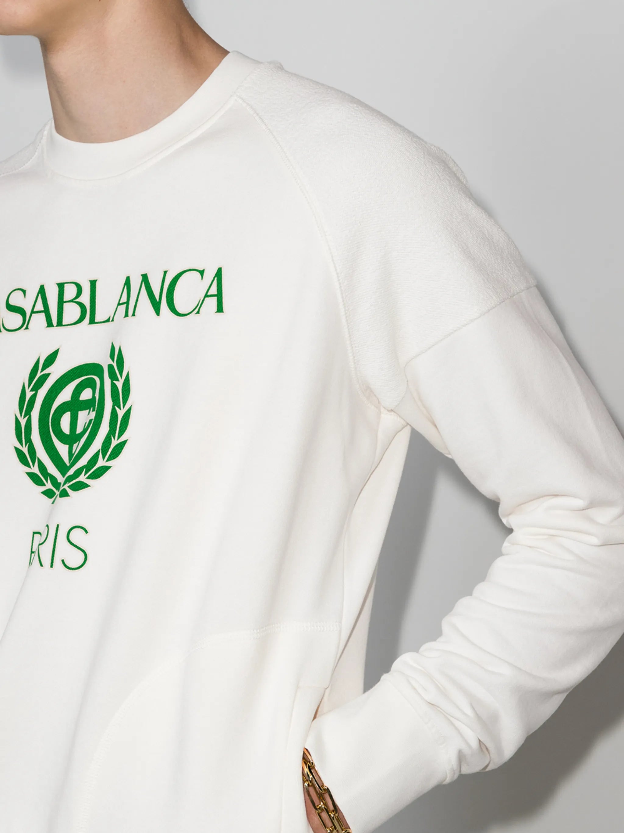 reverse loopback logo-print sweatshirt
