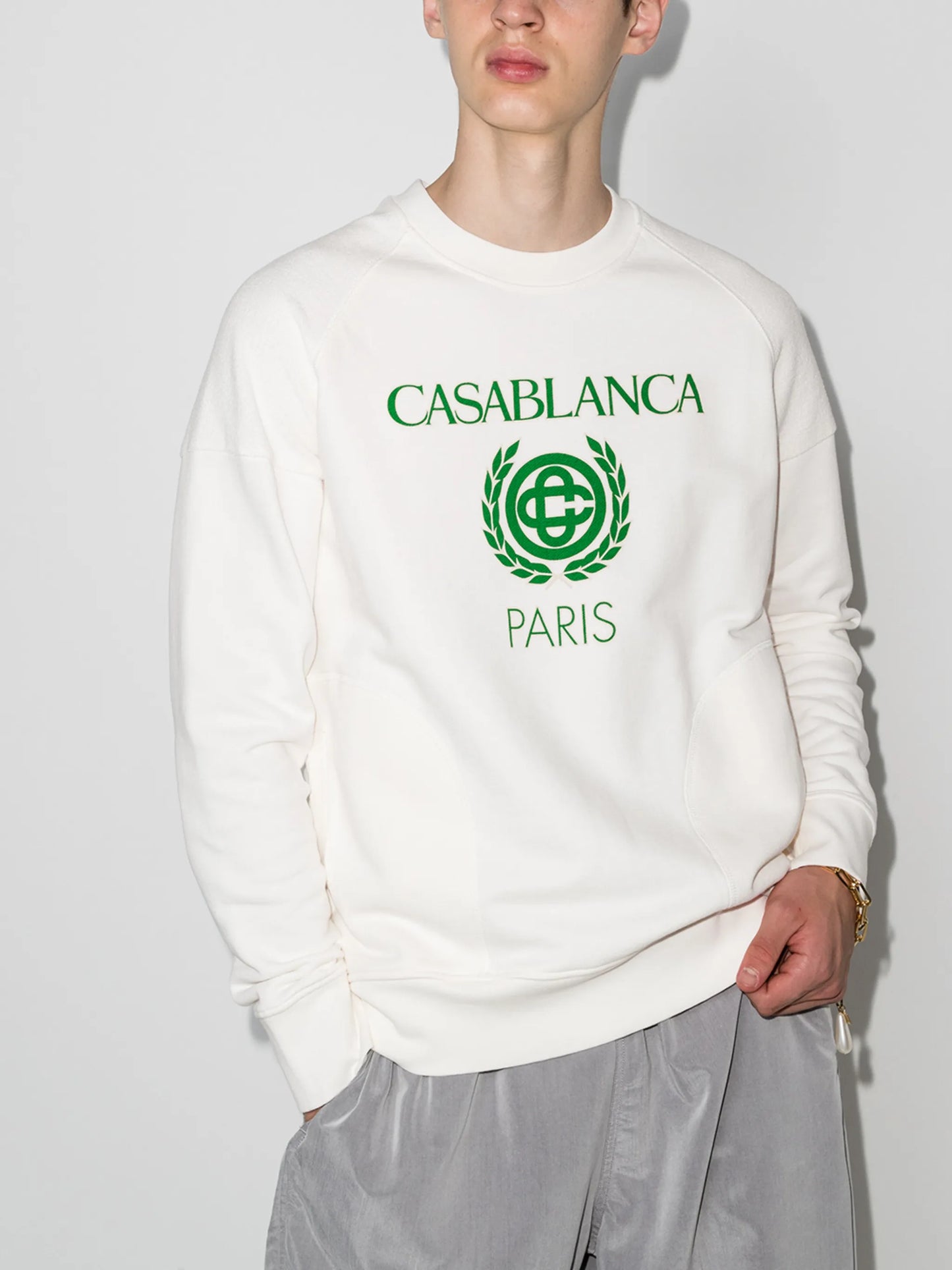 reverse loopback logo-print sweatshirt