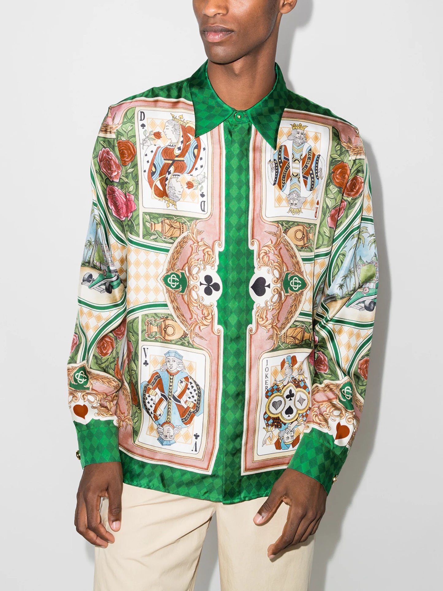 Jardin de Cartes print shirt