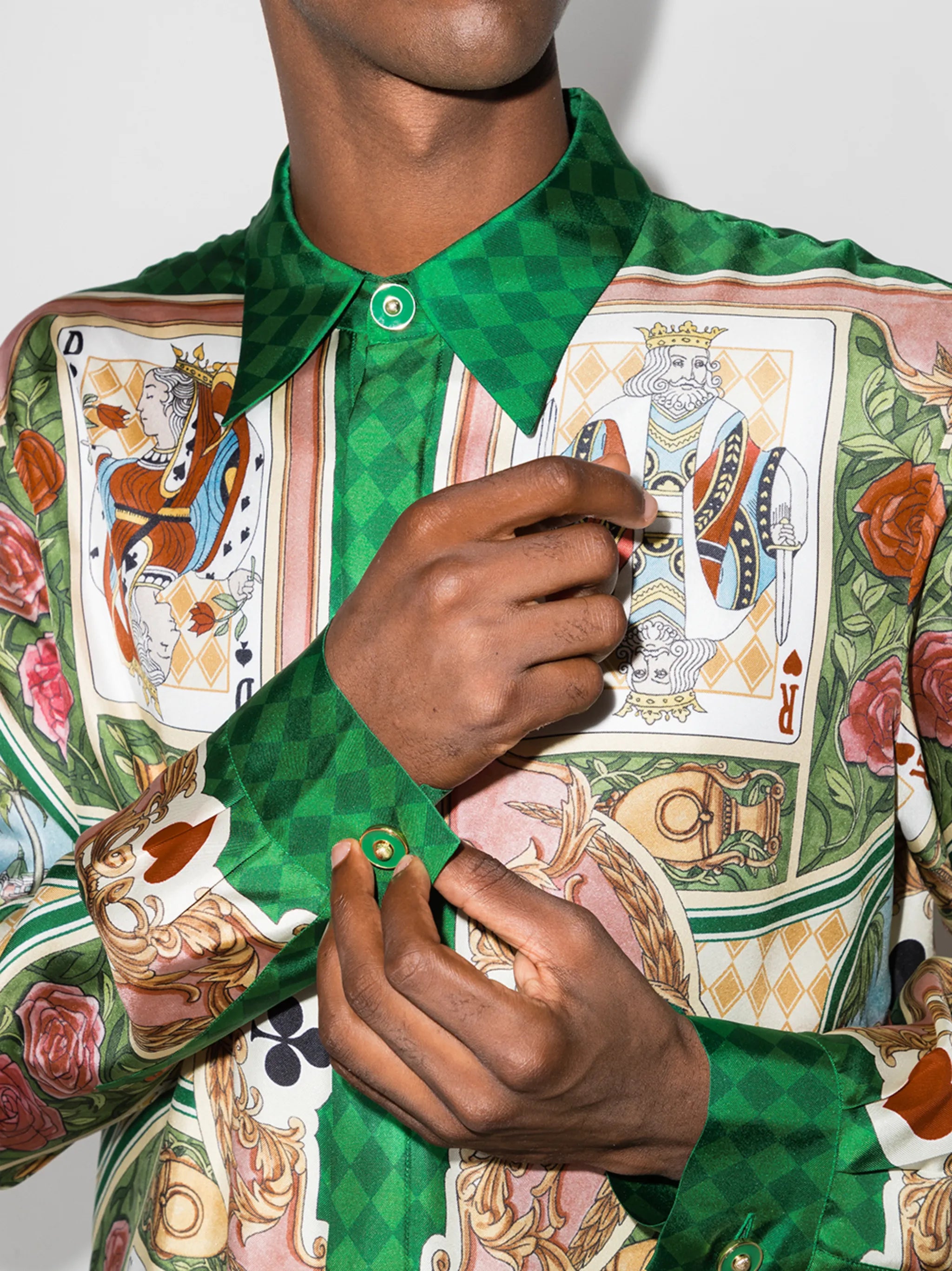 Jardin de Cartes print shirt