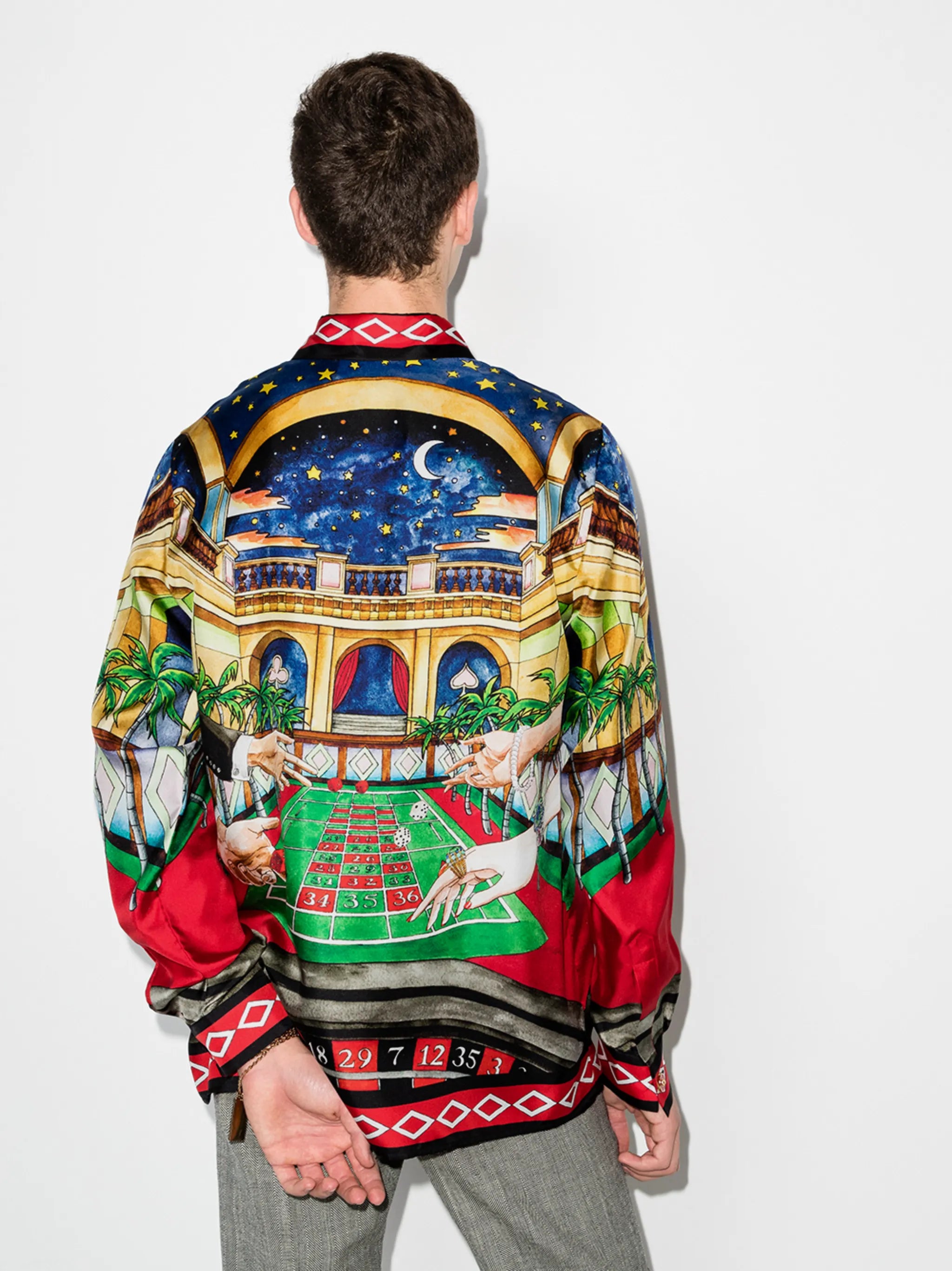 Les Chevaux print shirt