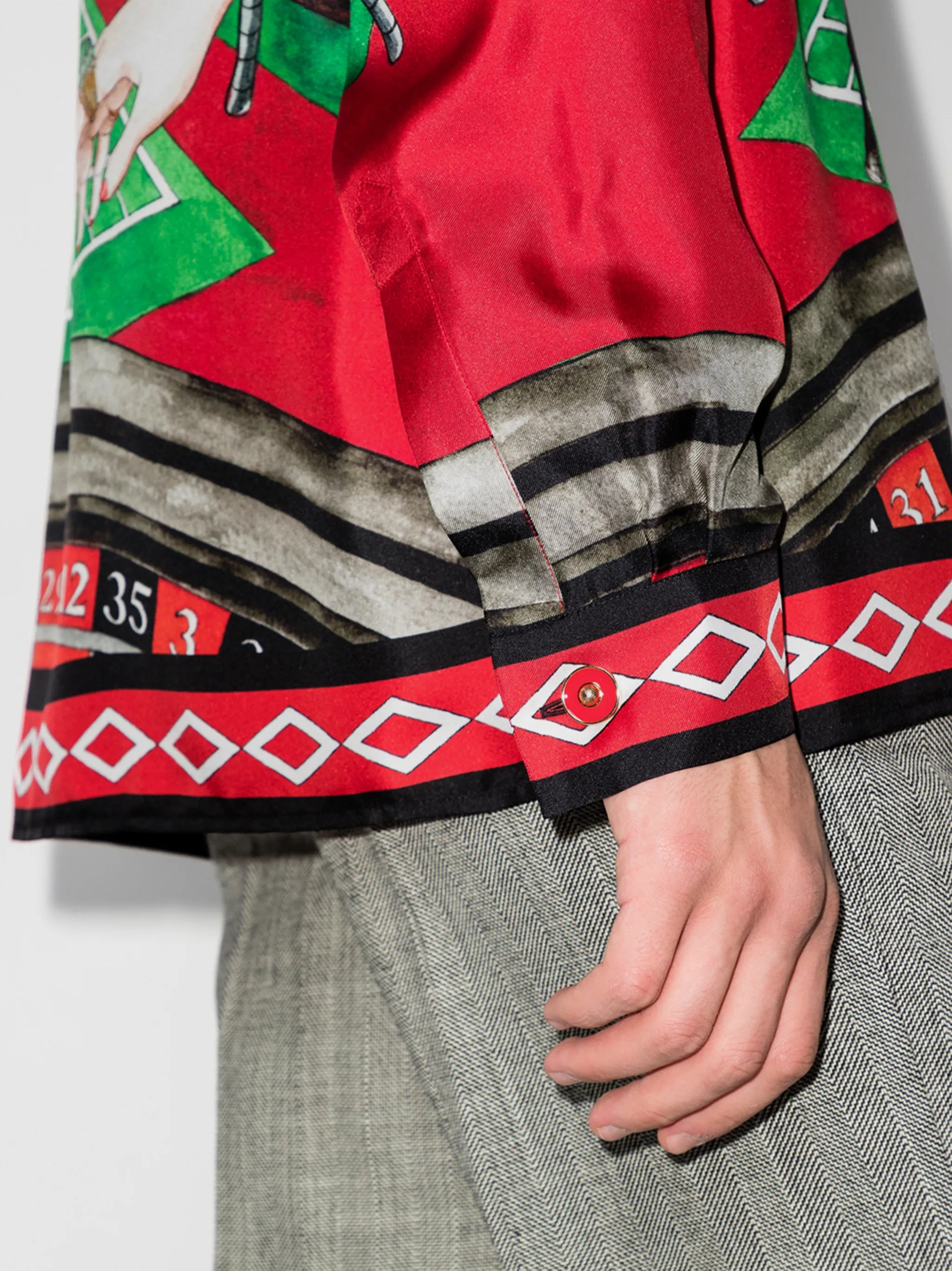 Les Chevaux print shirt