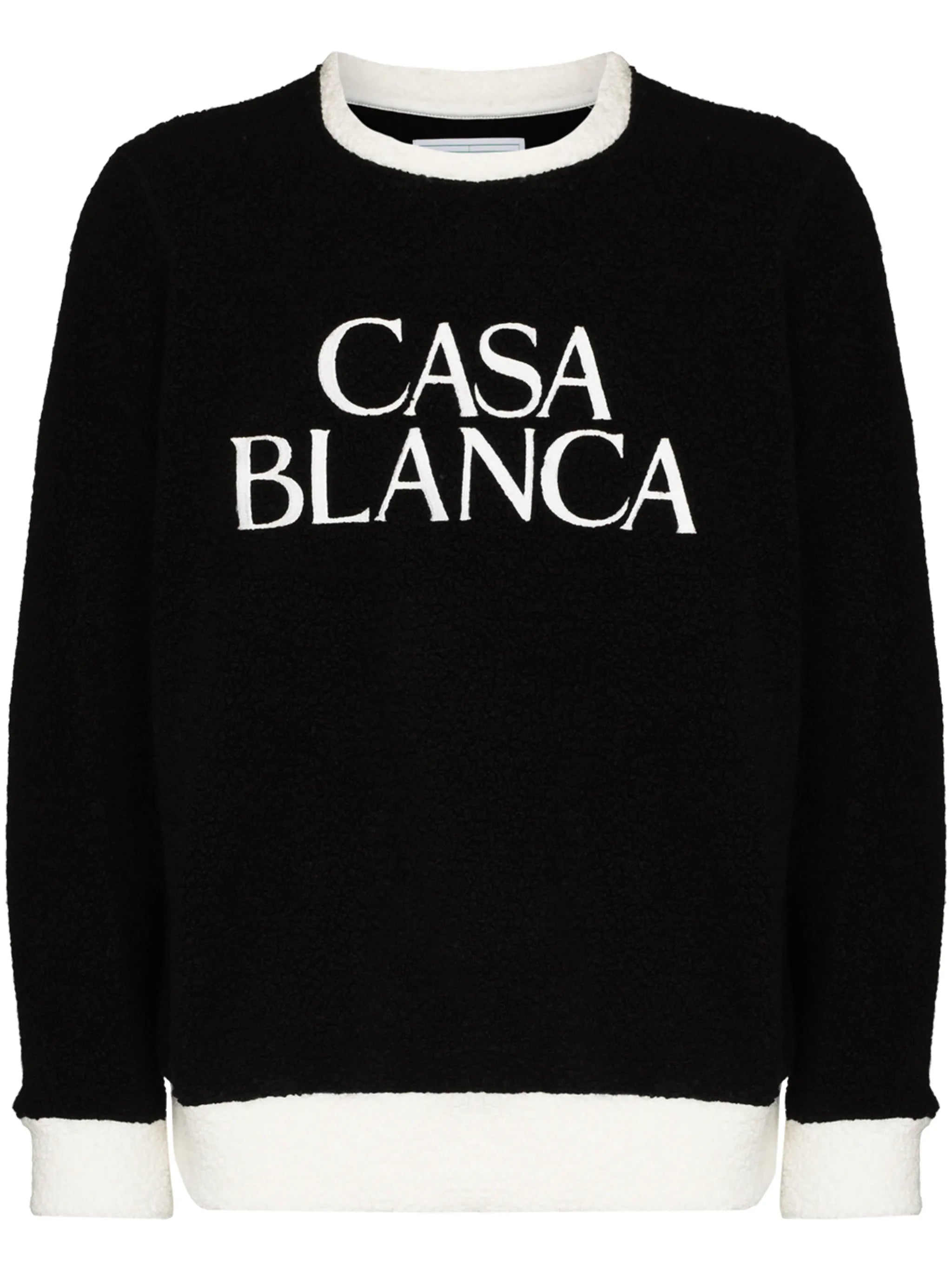 embroidered logo terry cloth sweatshirt