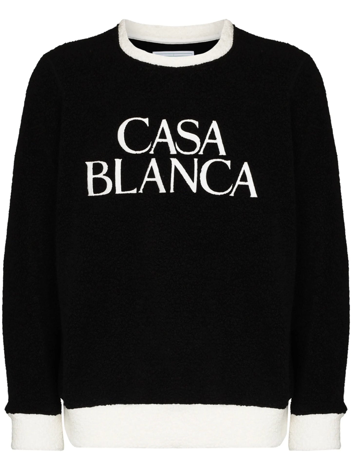 embroidered logo terry cloth sweatshirt