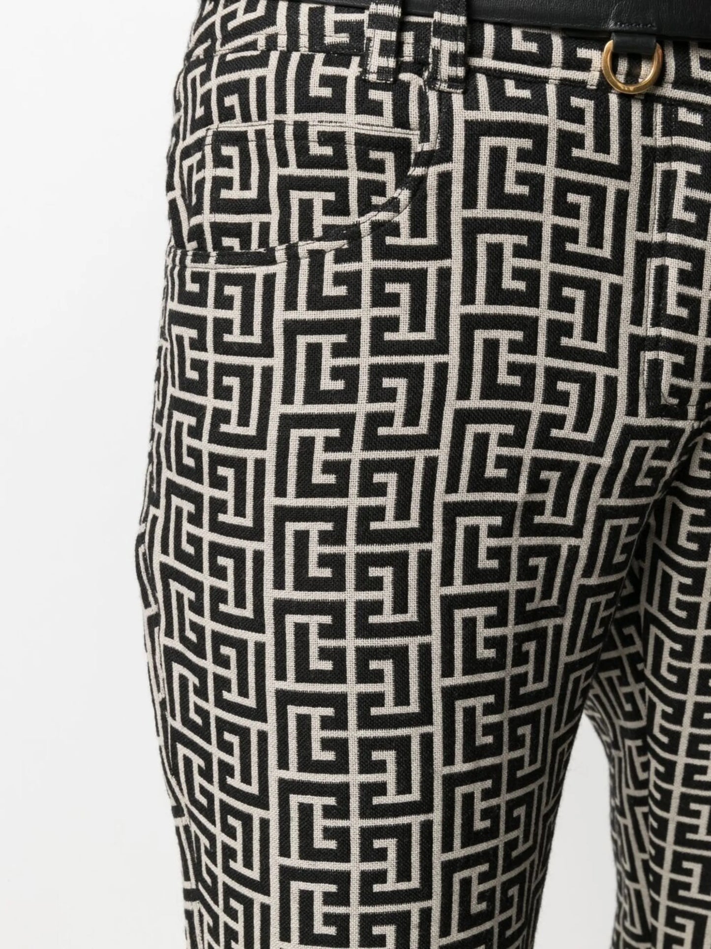low-rise monogram bootcut trousers