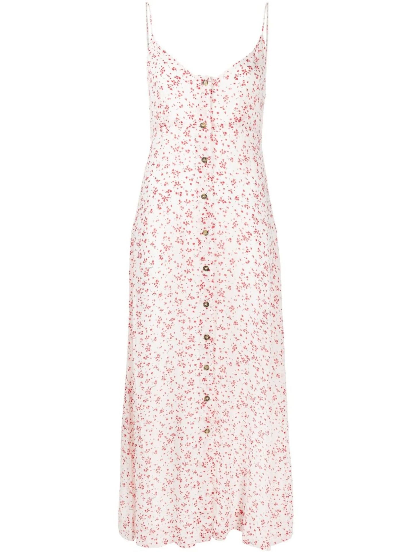 floral print georgette strap dress