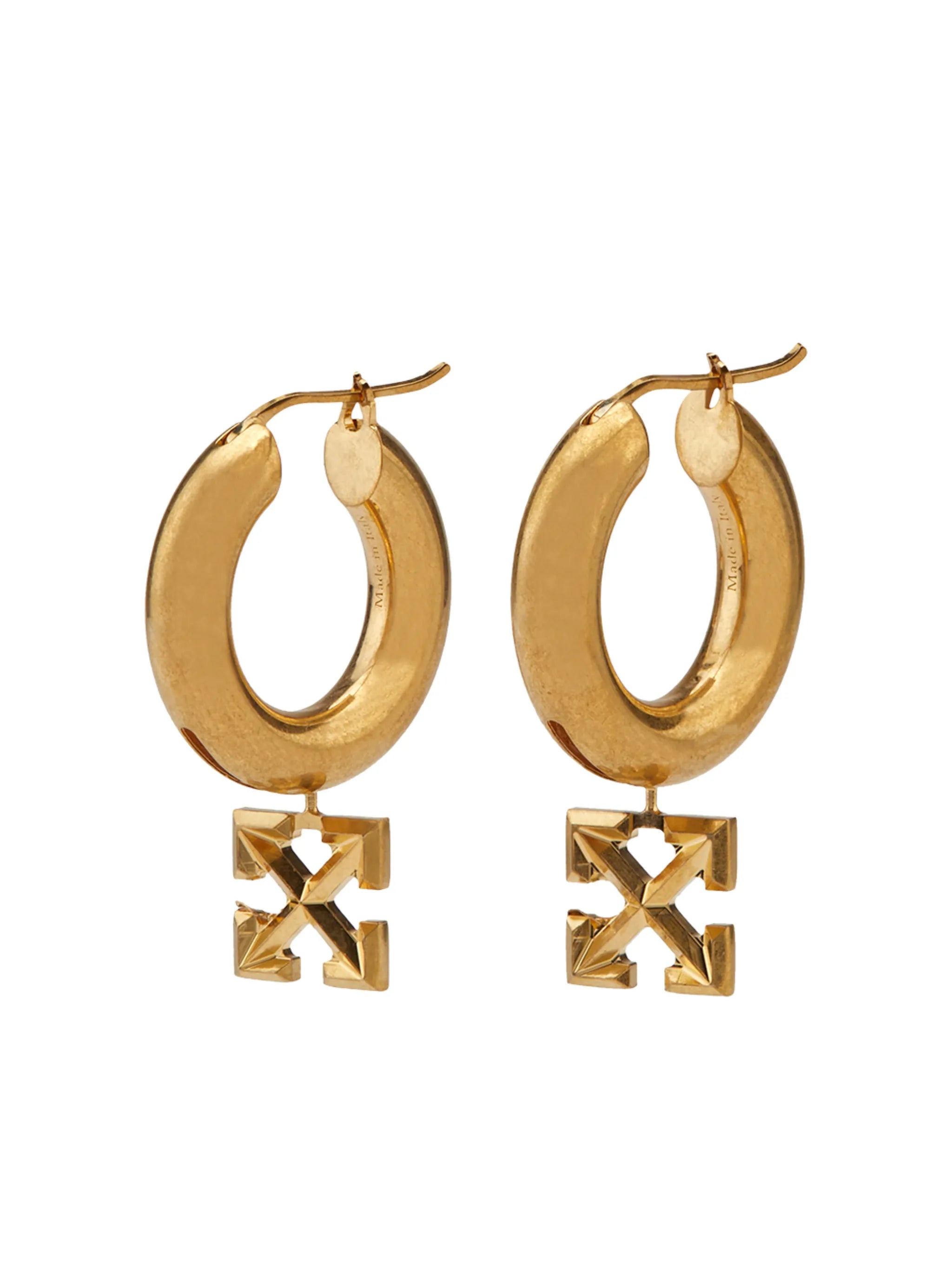Arrow hoop earrings