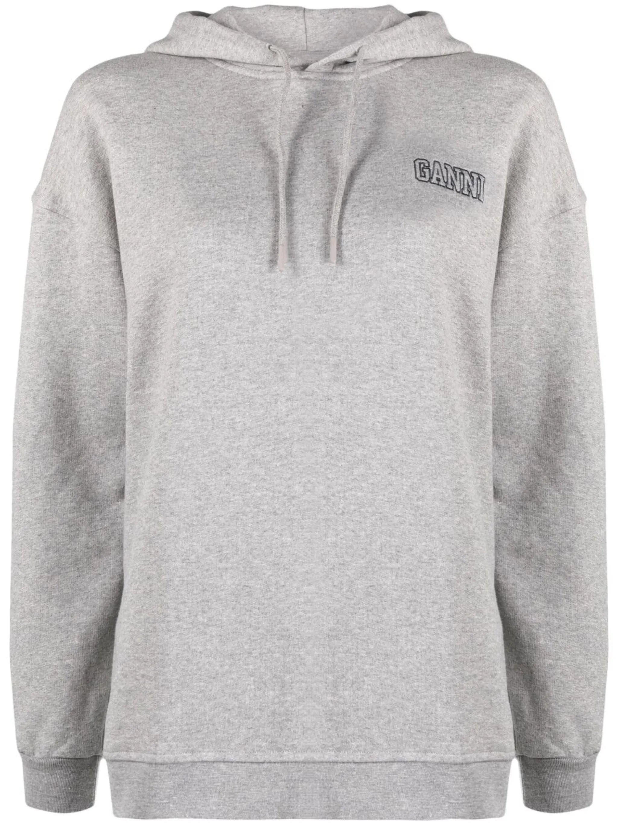 embroidered logo hoodie