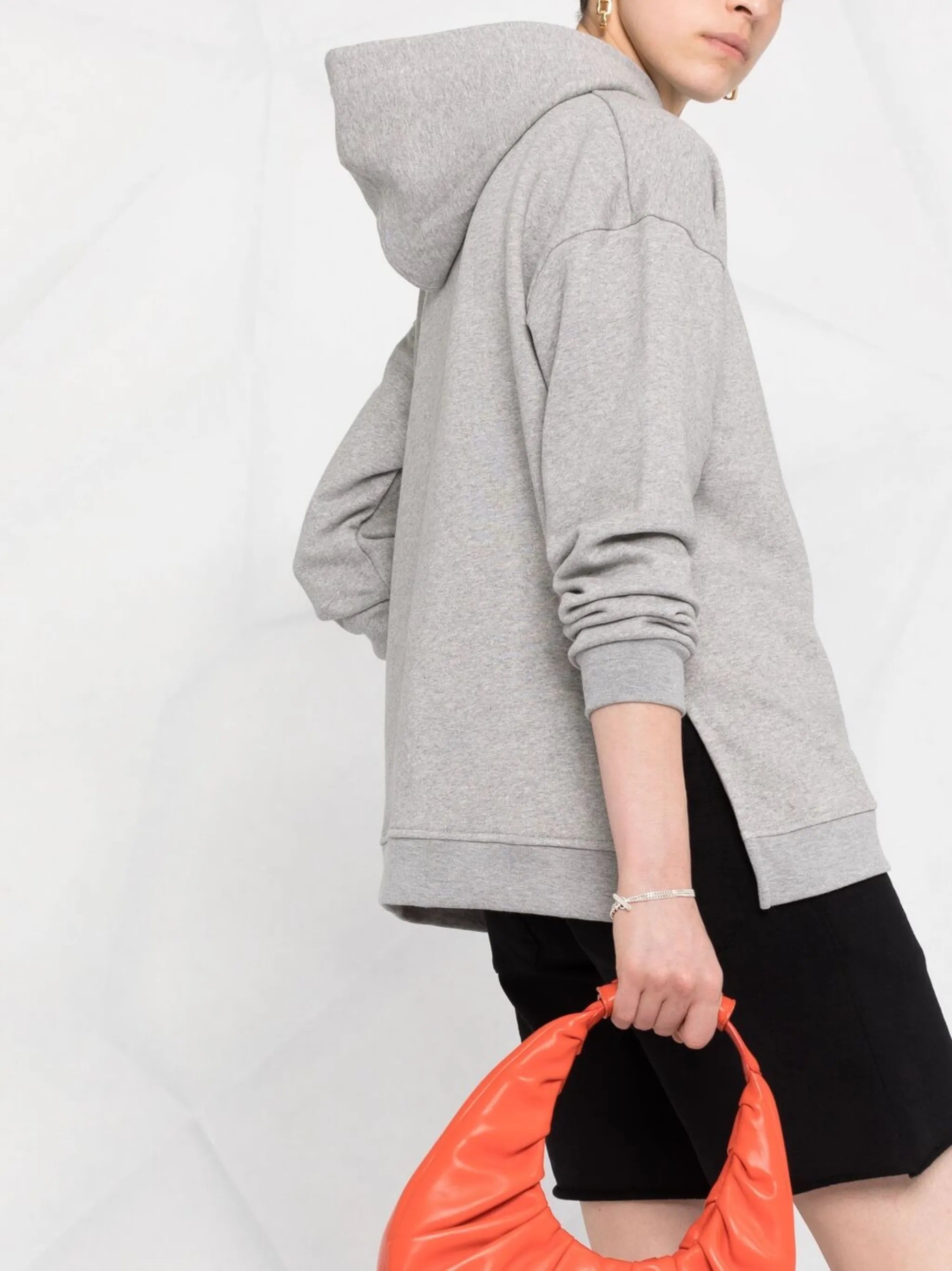 embroidered logo hoodie