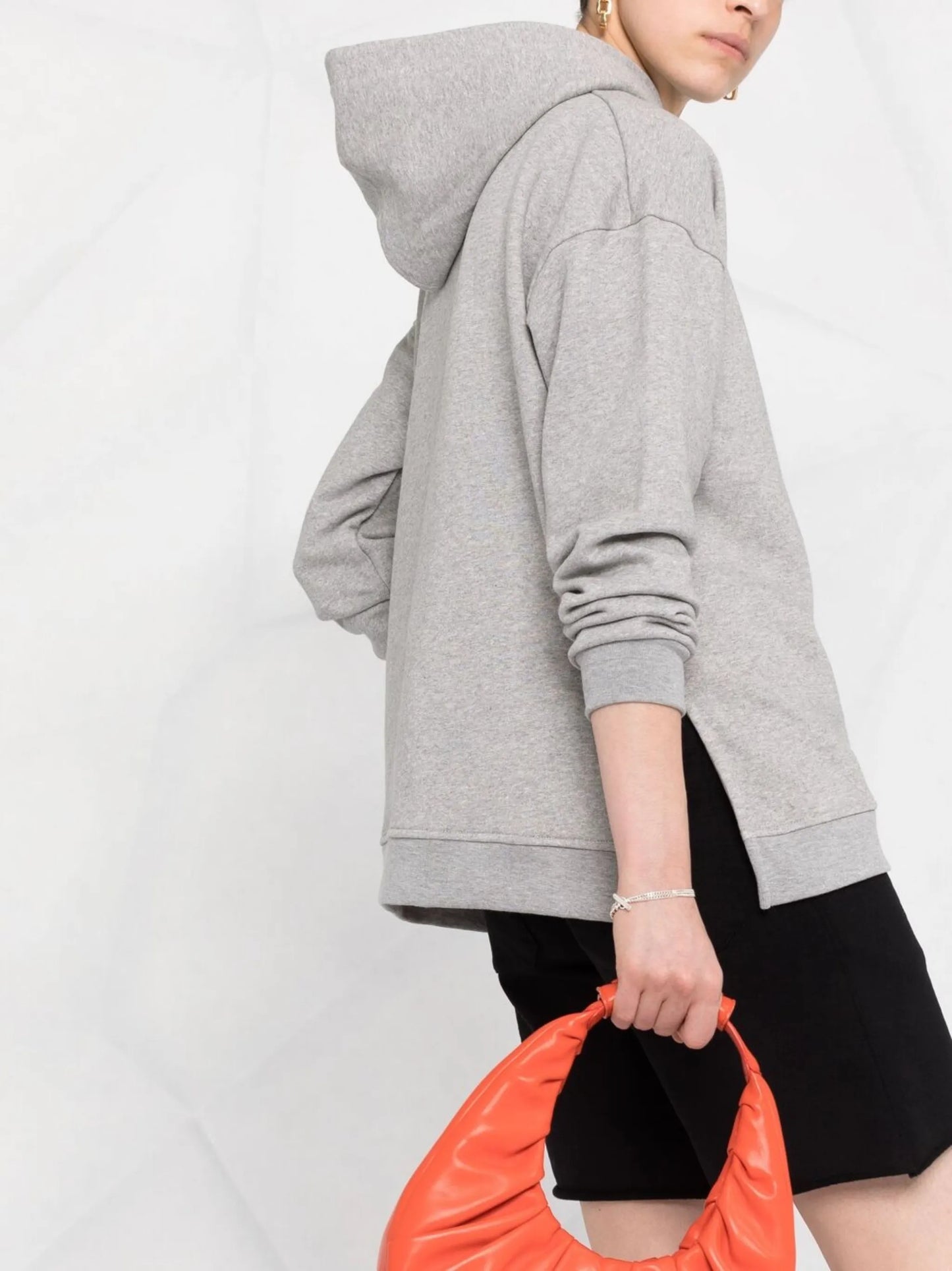 embroidered logo hoodie