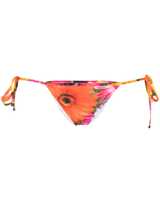floral print triangle bikini
