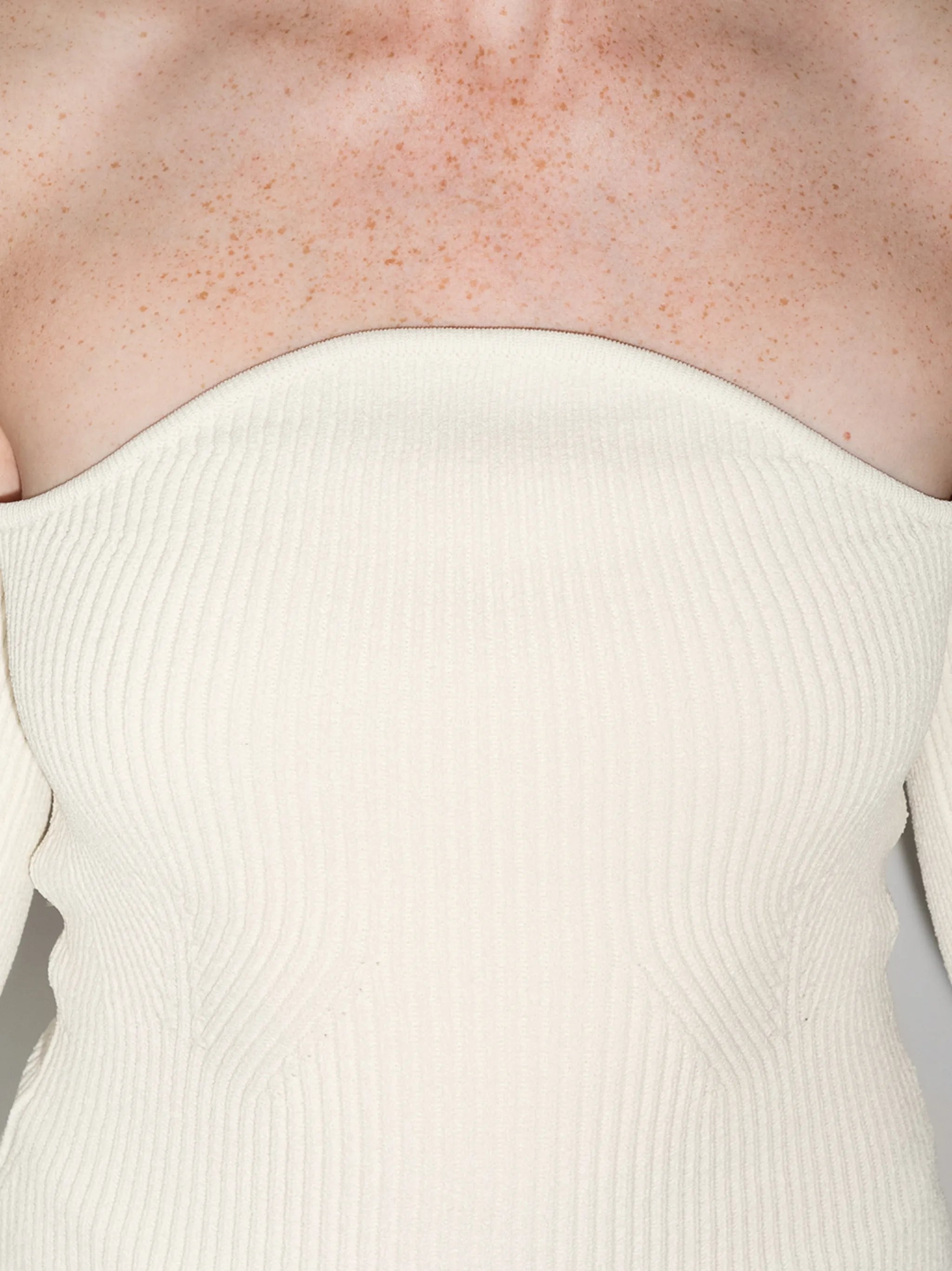 Maria off-shoulder ribbed top