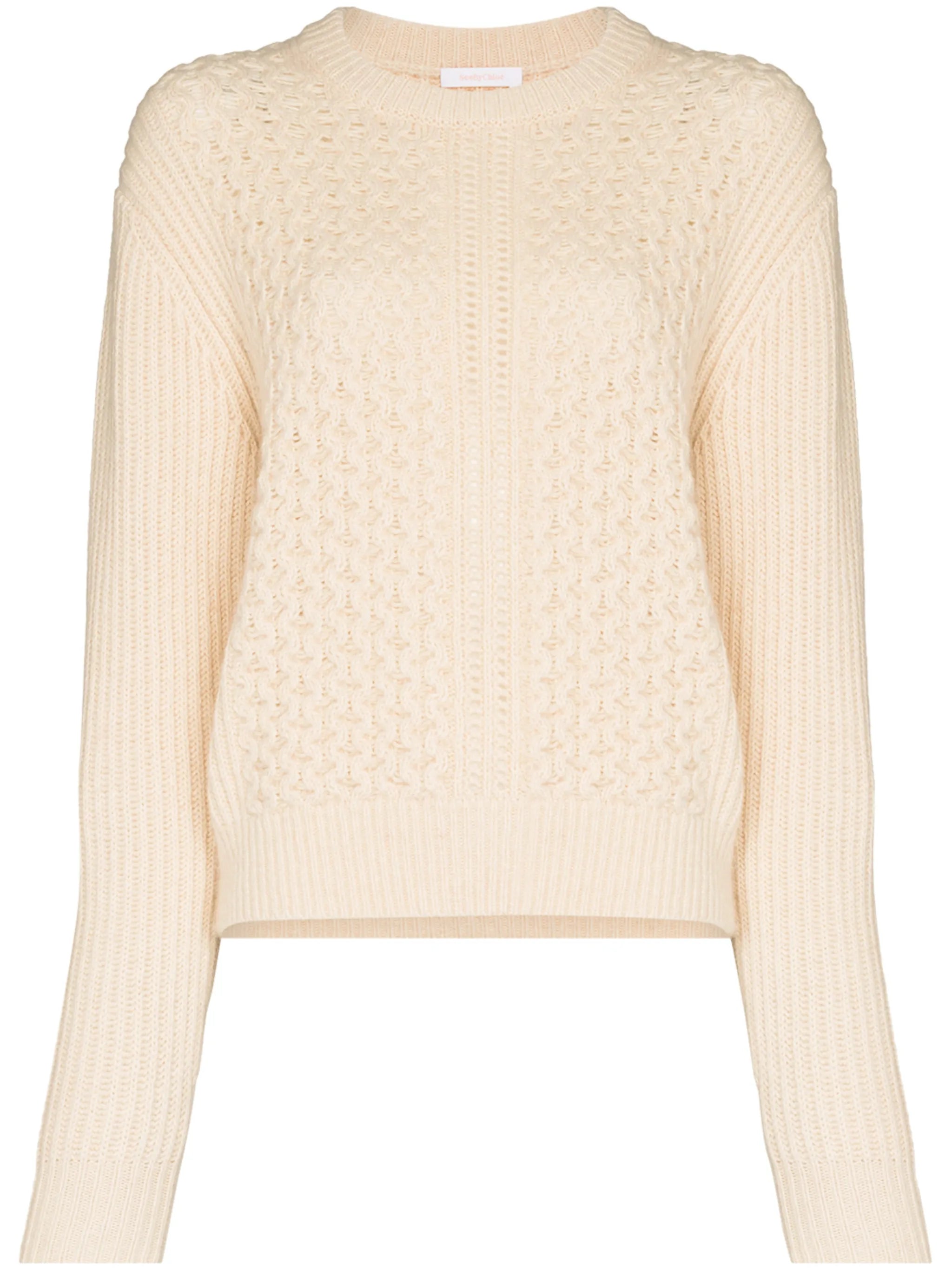 textured knit jumper