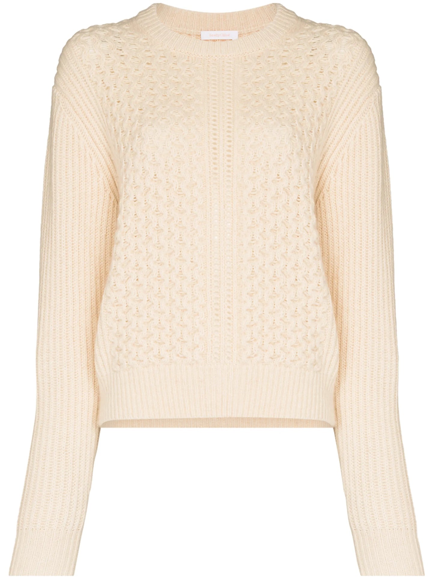 textured knit jumper