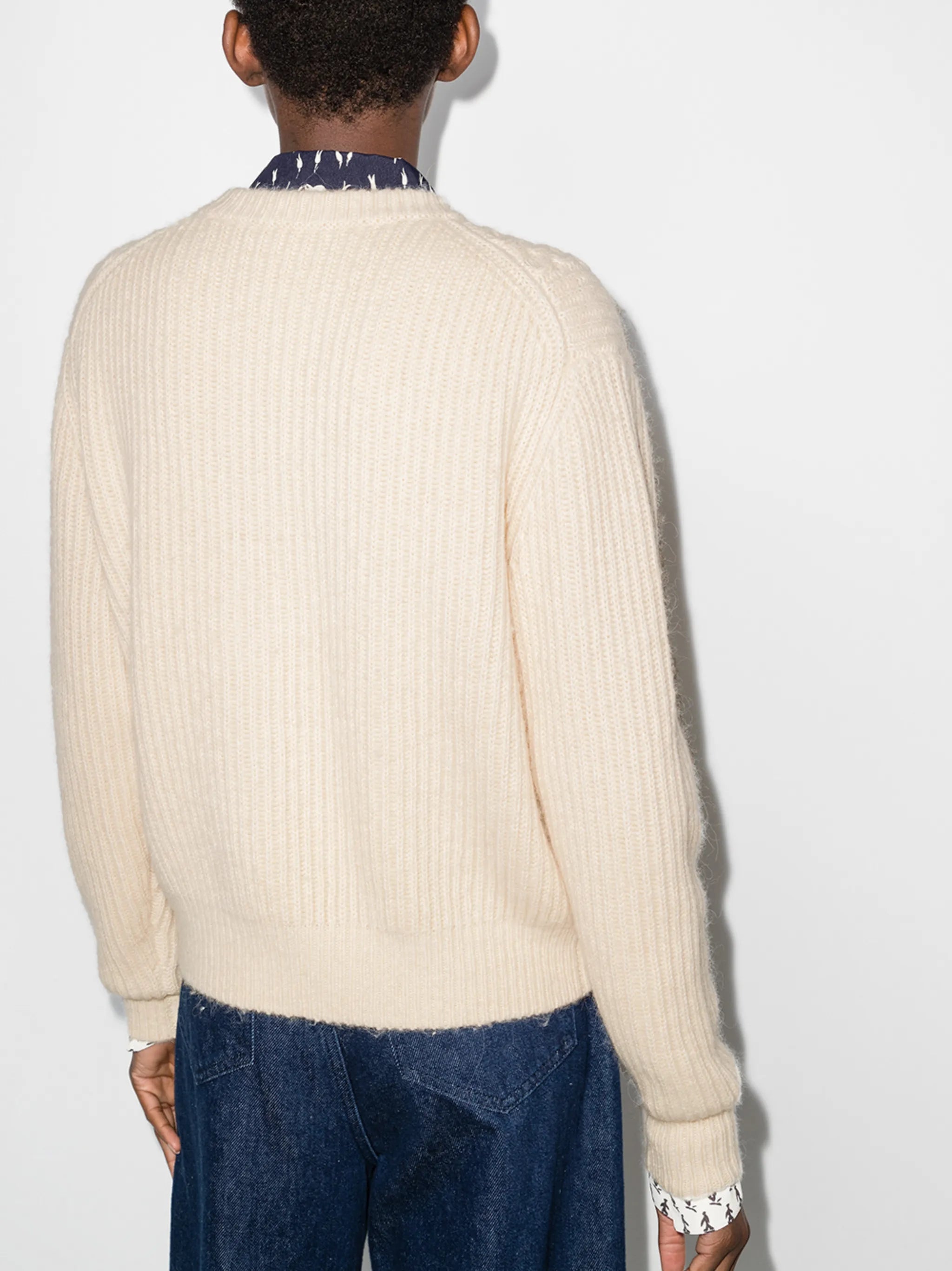 textured knit jumper
