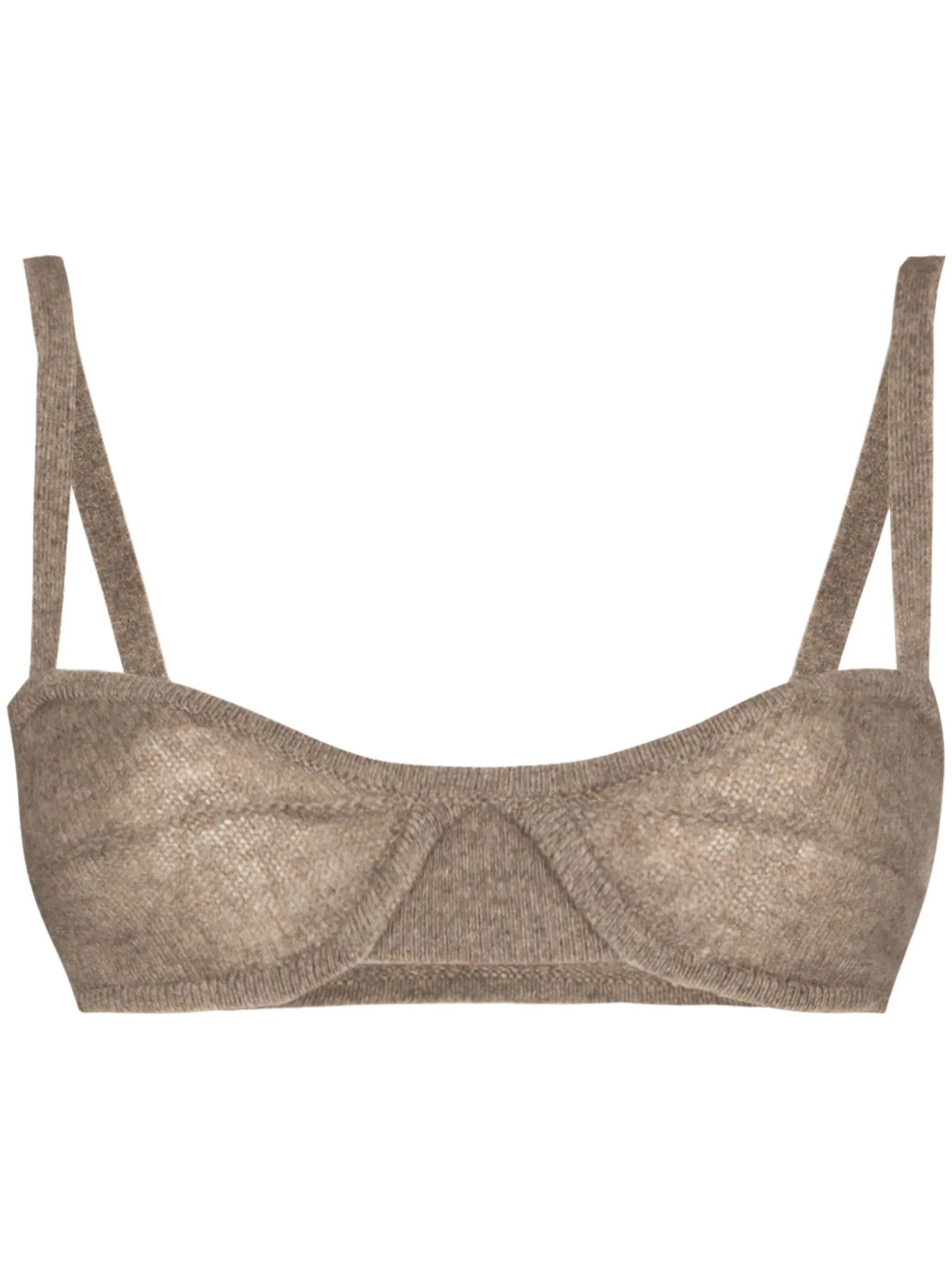 Eda knitted cashmere bralette