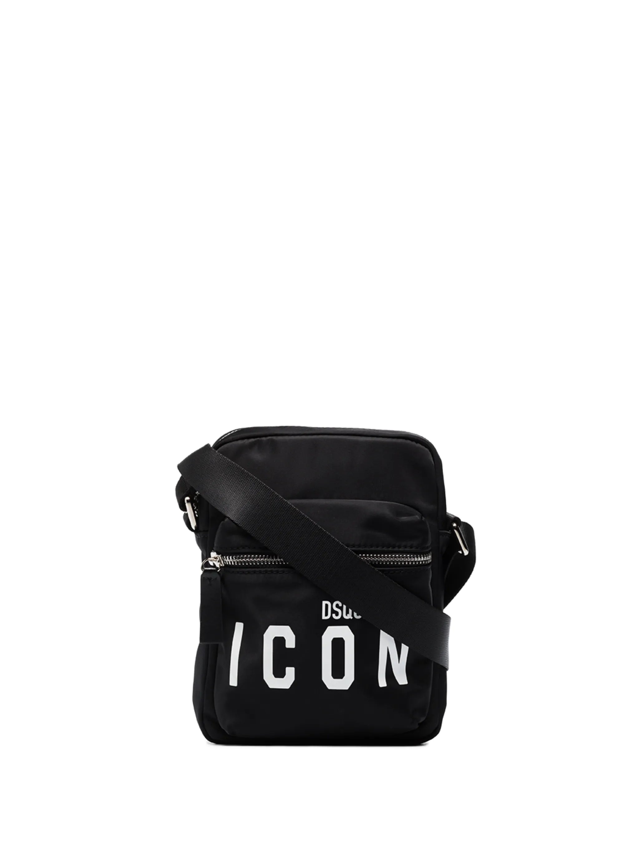 Icon-print messenger bag