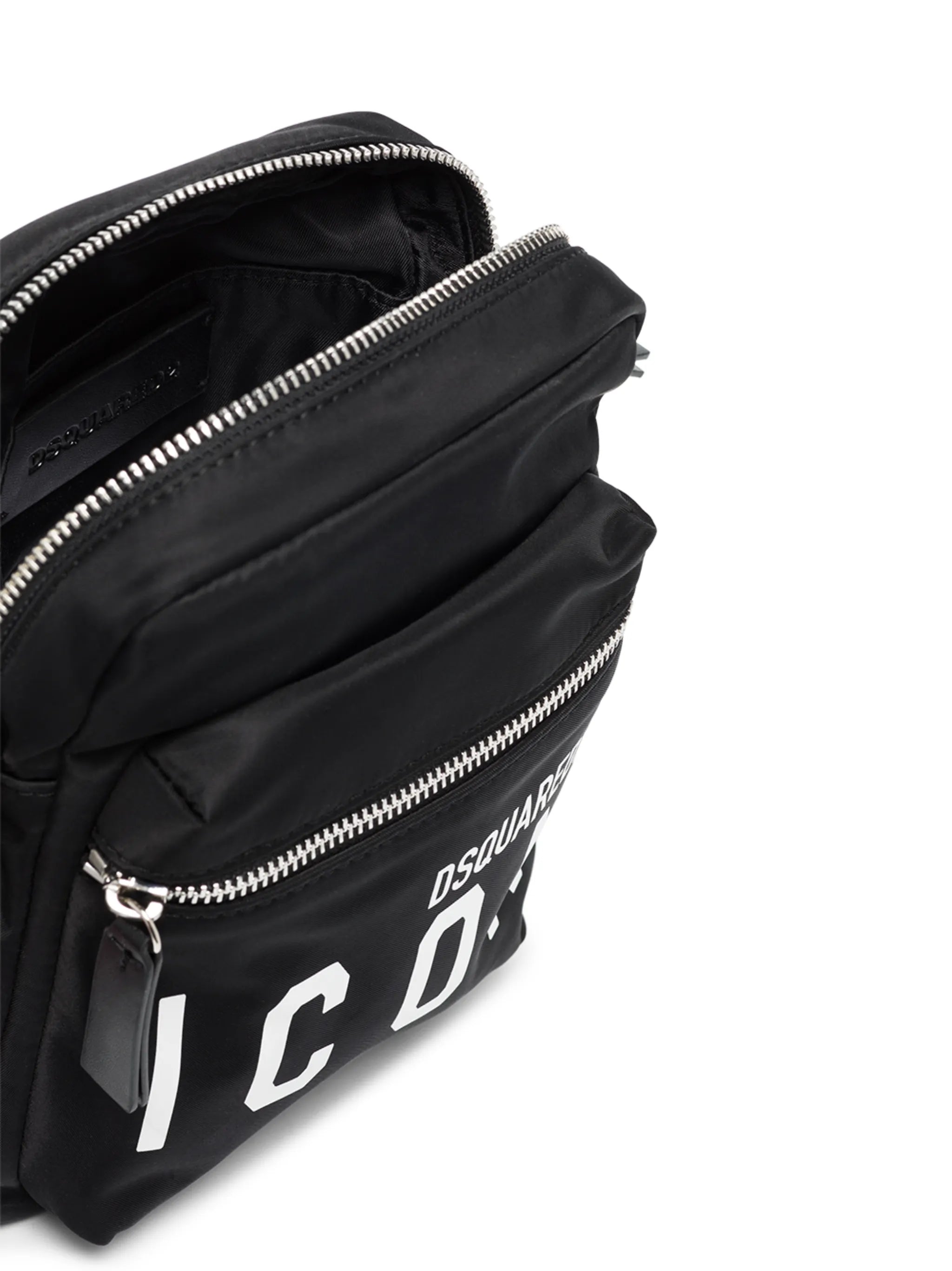 Icon-print messenger bag