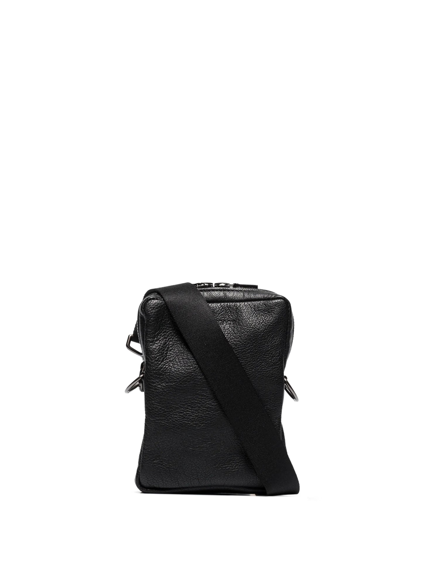 Delay leather messenger bag