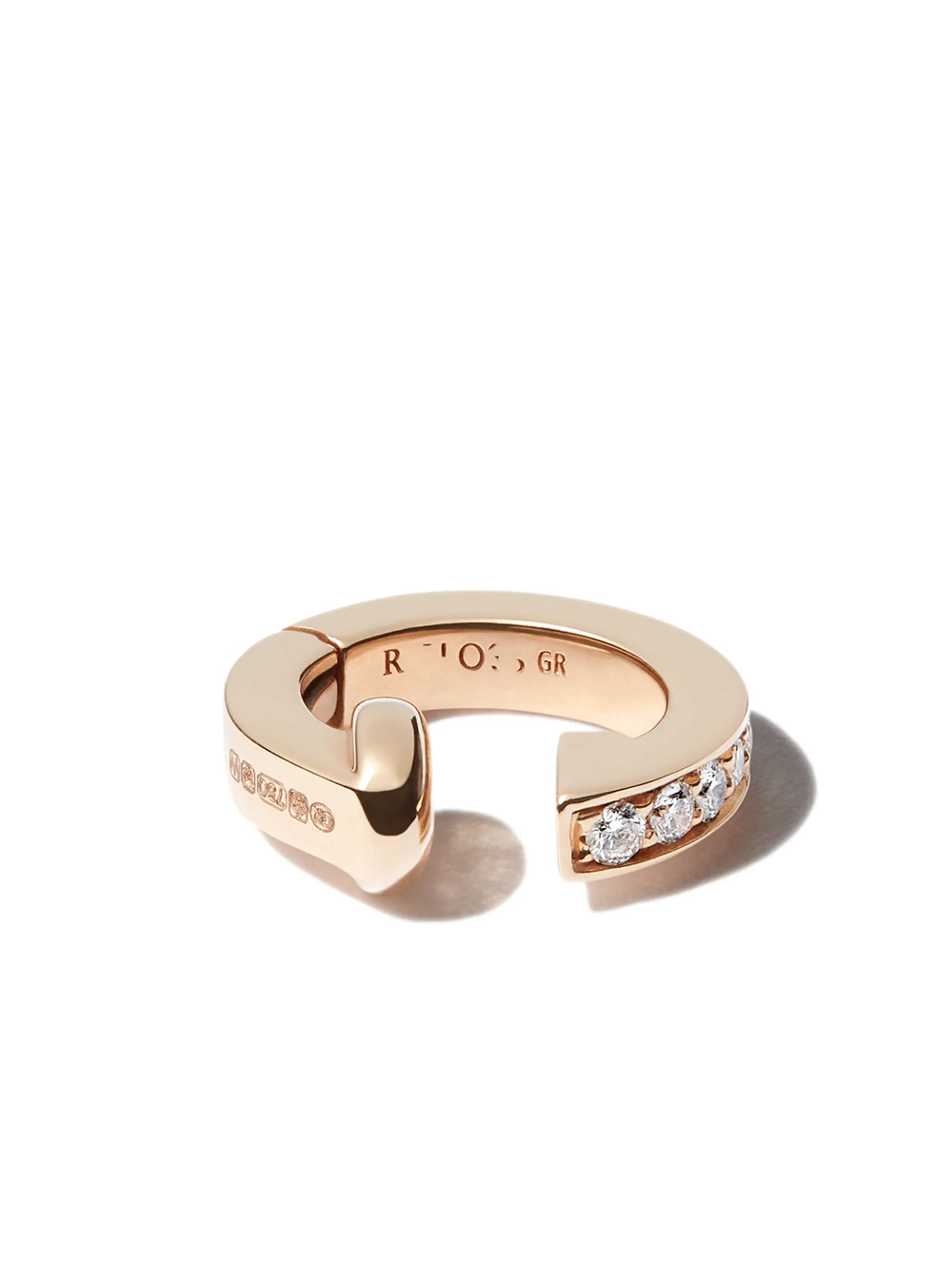 18kt yellow gold Berbere diamond ear cuff