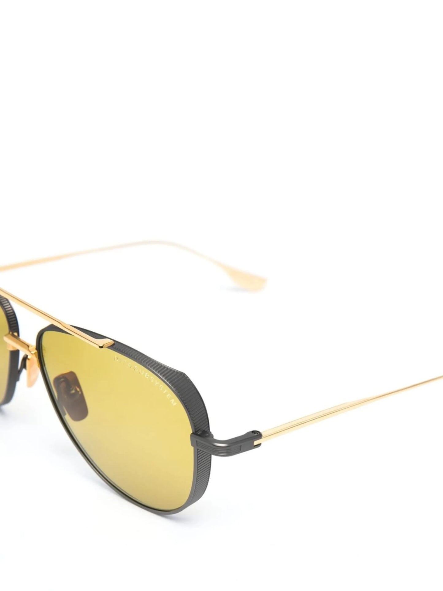 tinted-lens pilot-frame sunglasses