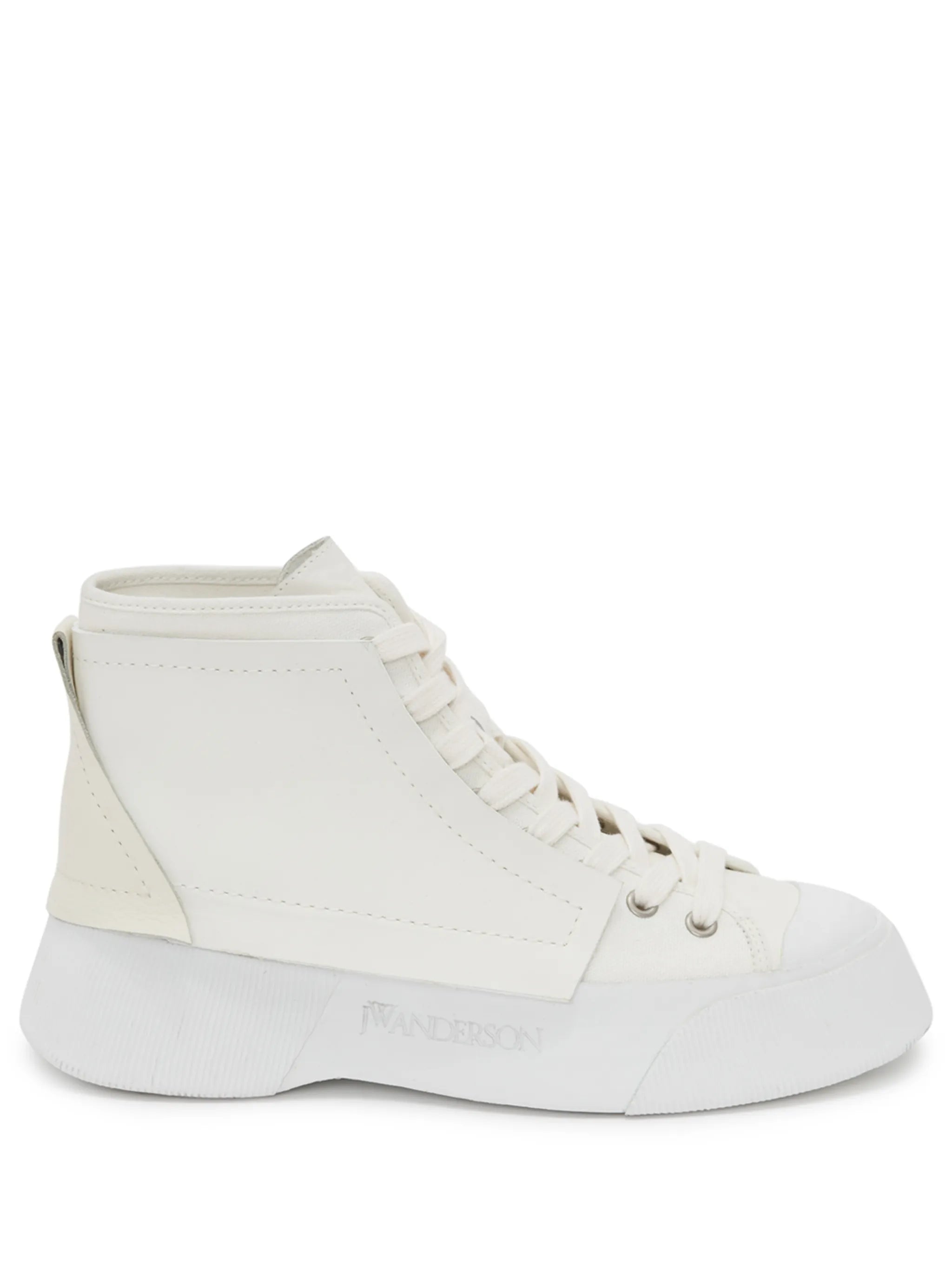 panelled high-top sneakers