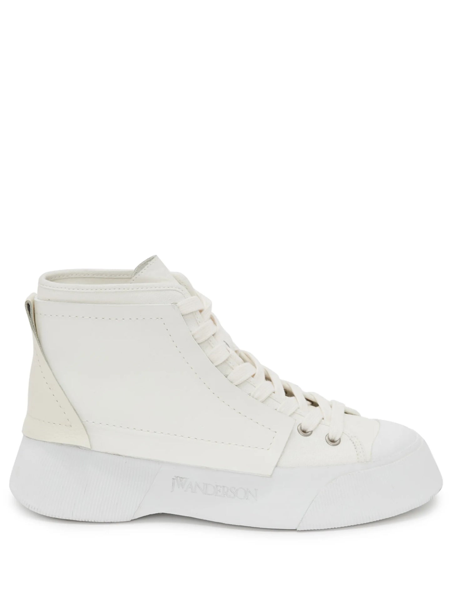 panelled high-top sneakers
