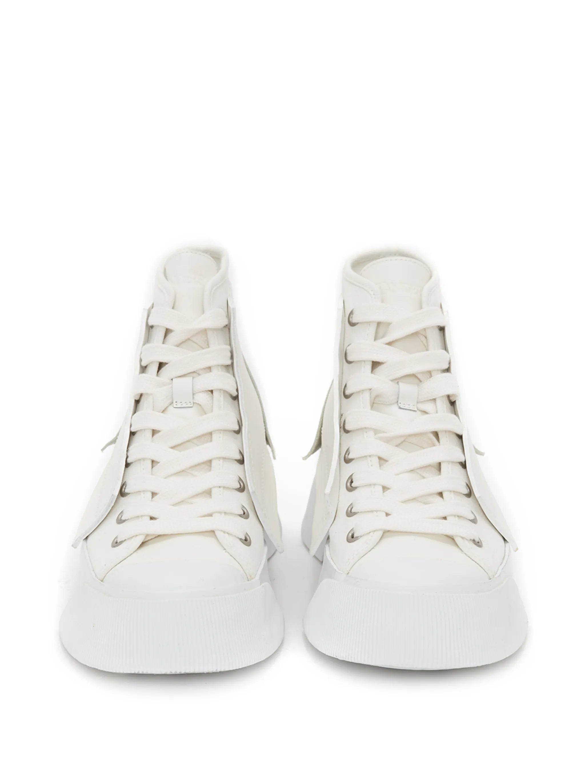 panelled high-top sneakers