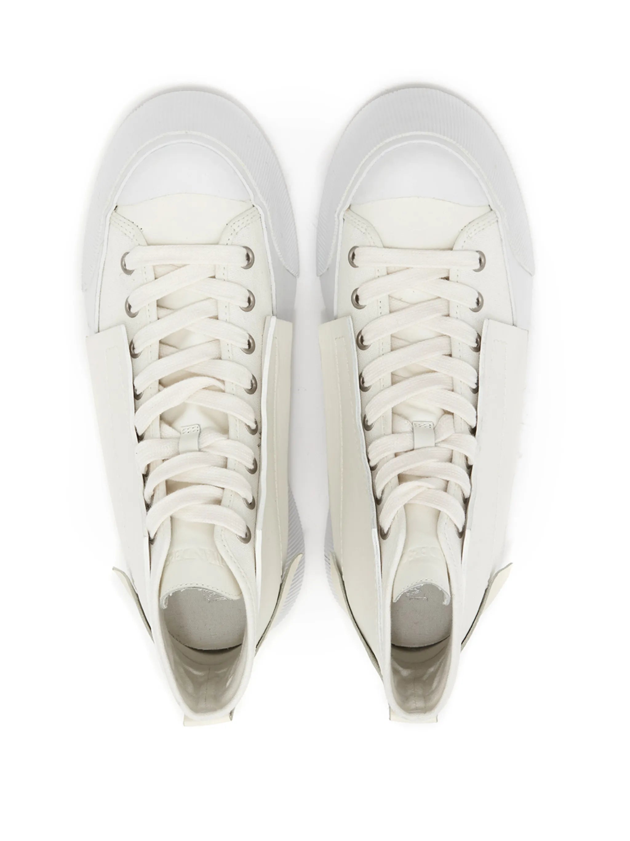 panelled high-top sneakers