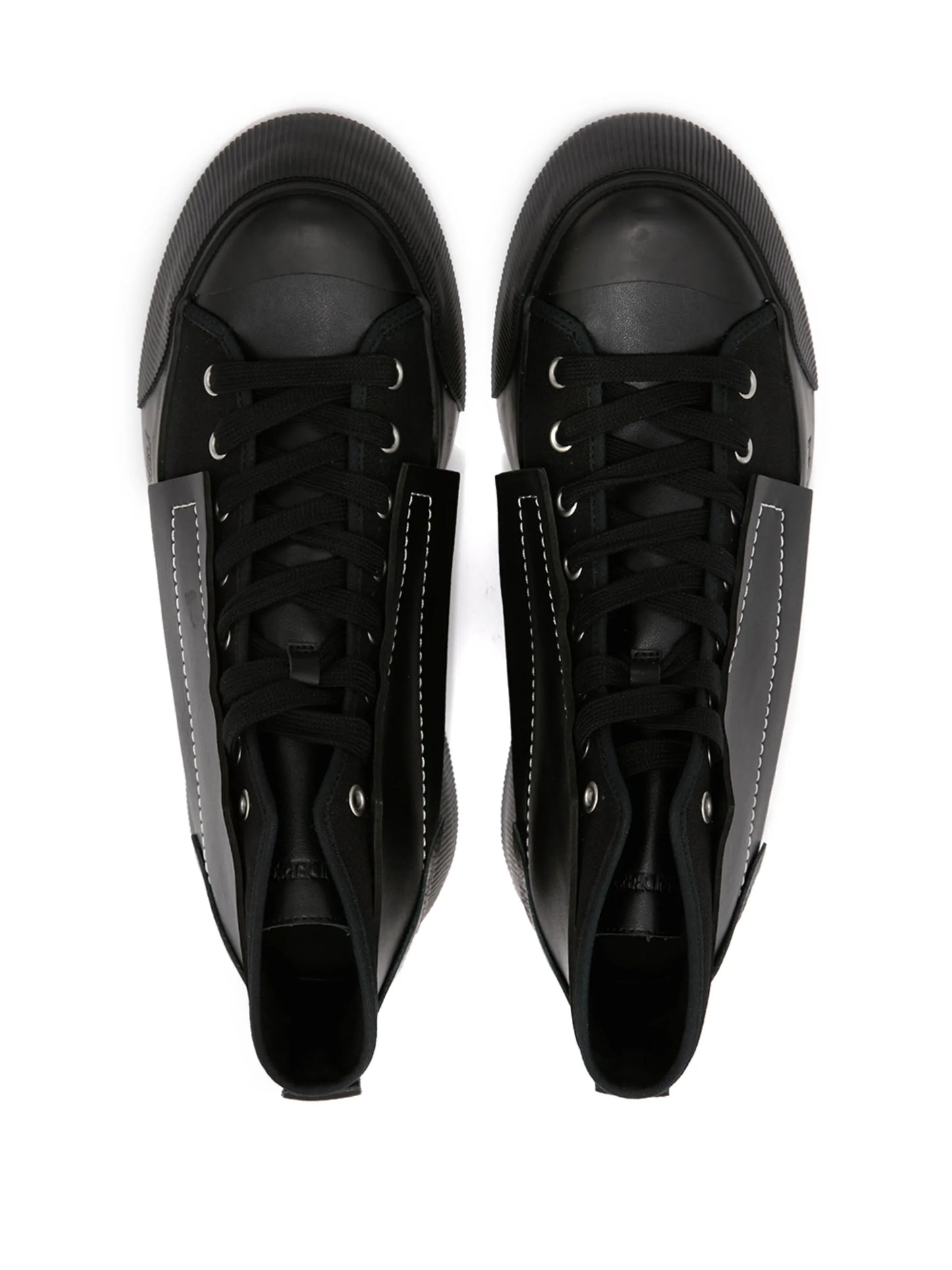 panelled high-top sneakers