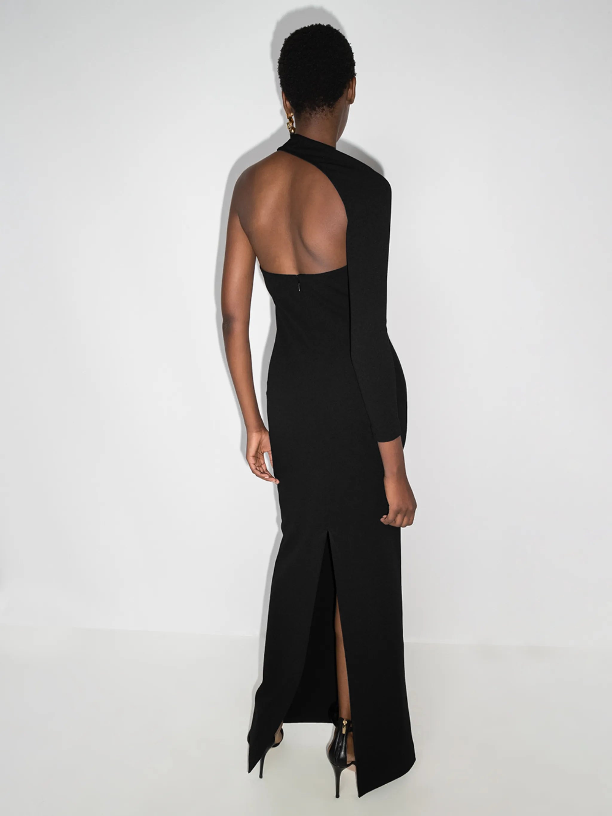 Saren one-shoulder maxi dress