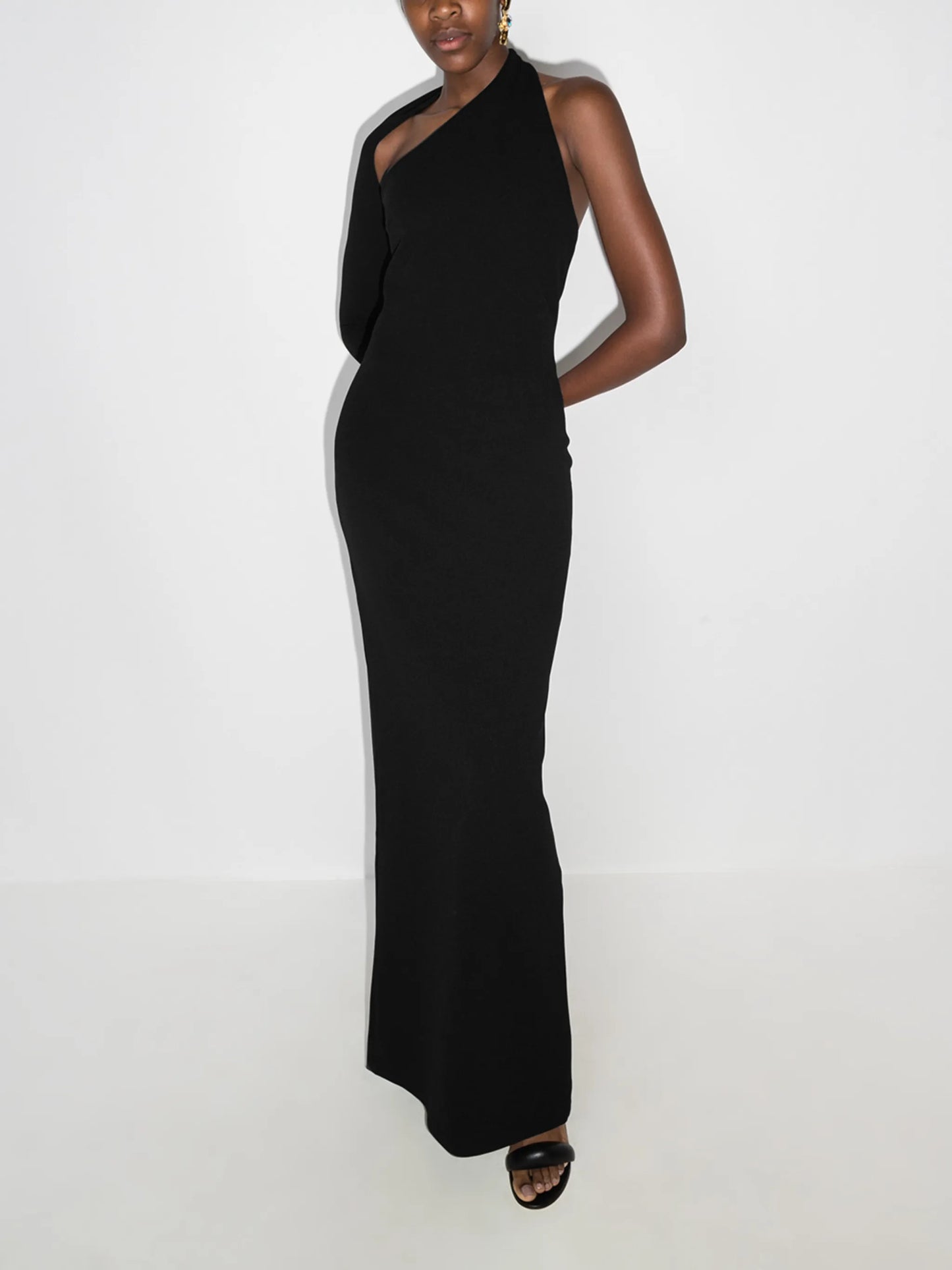 Saren one-shoulder maxi dress