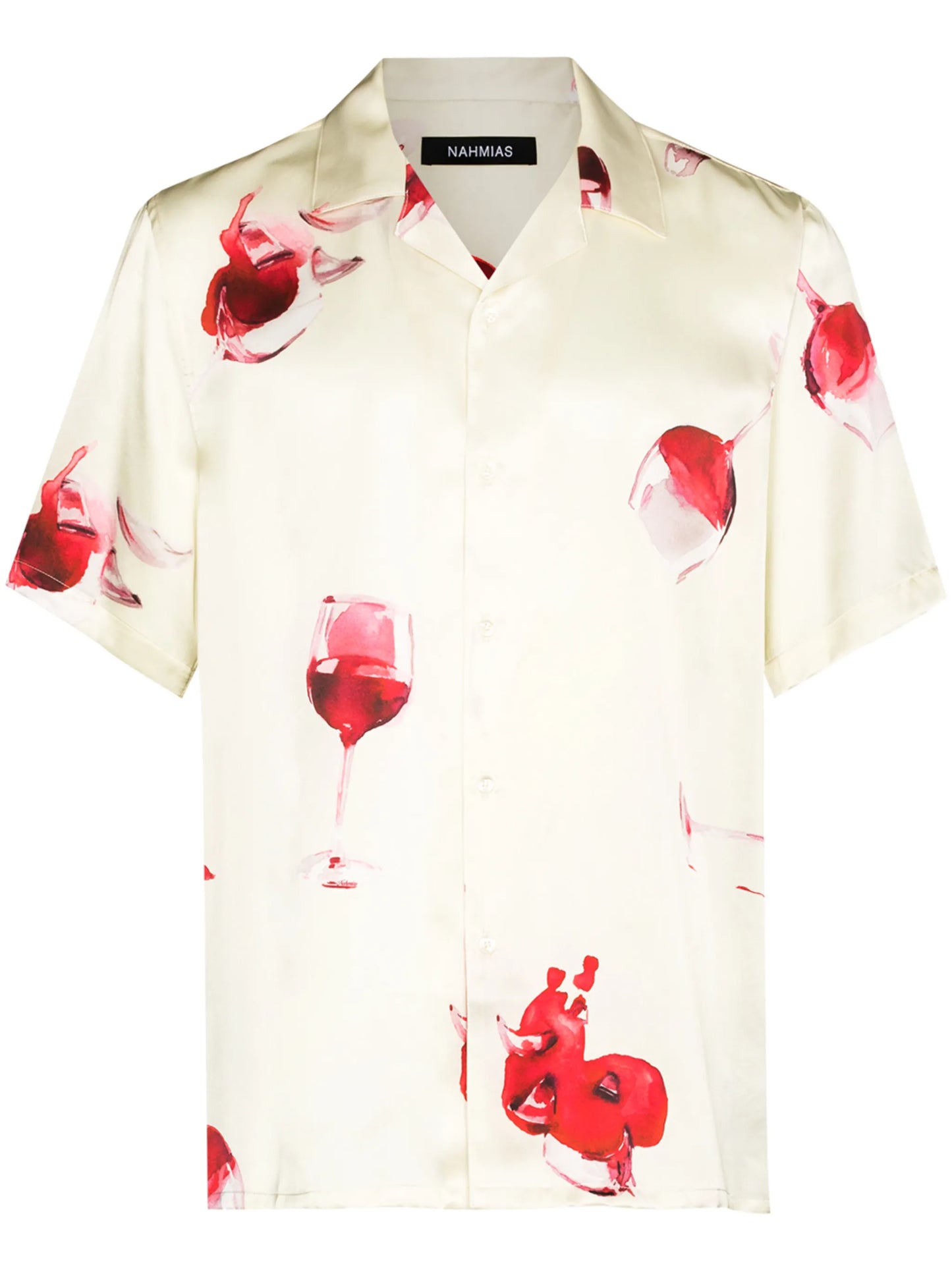 wine glass print shirt