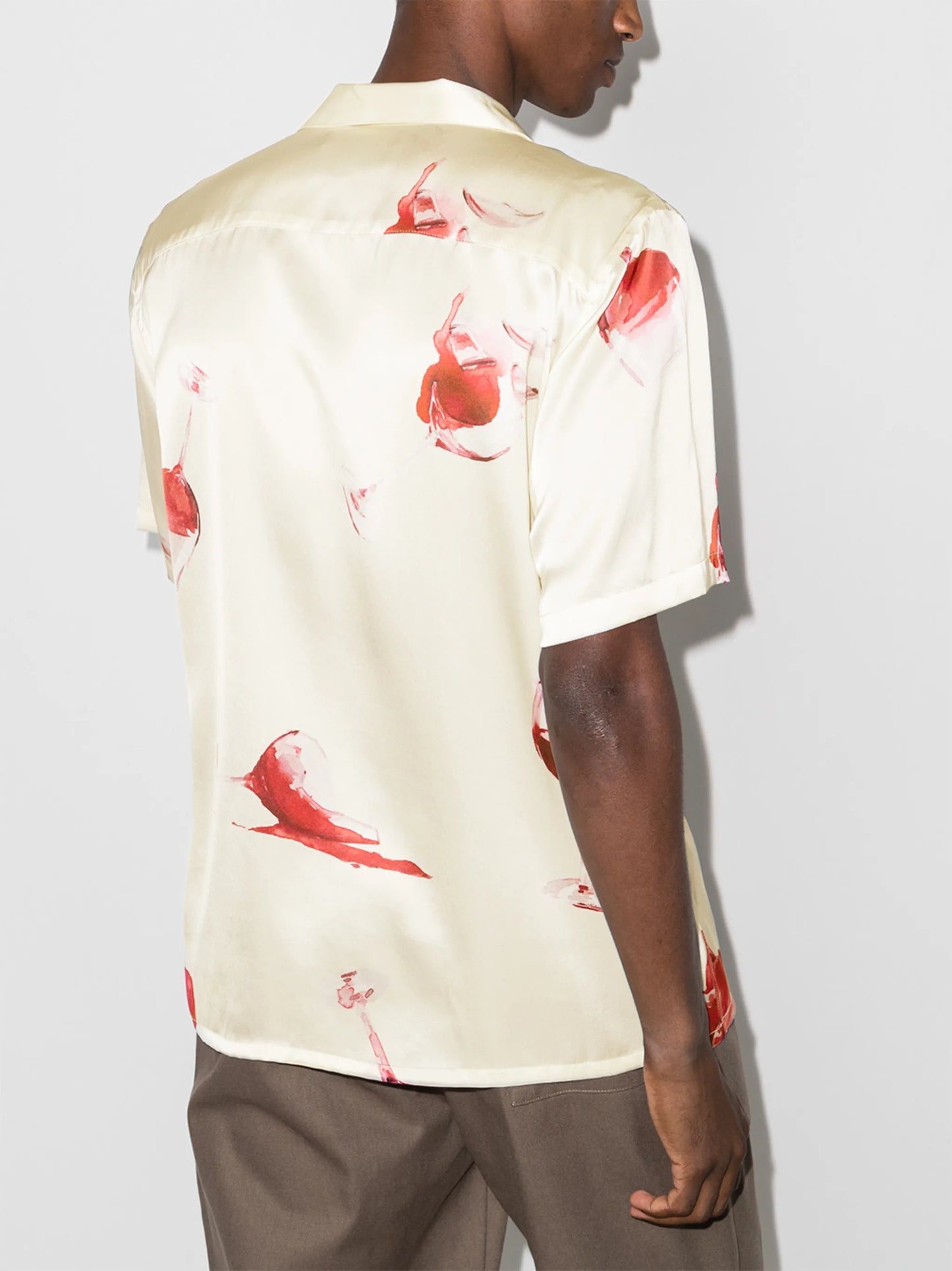 wine glass print shirt