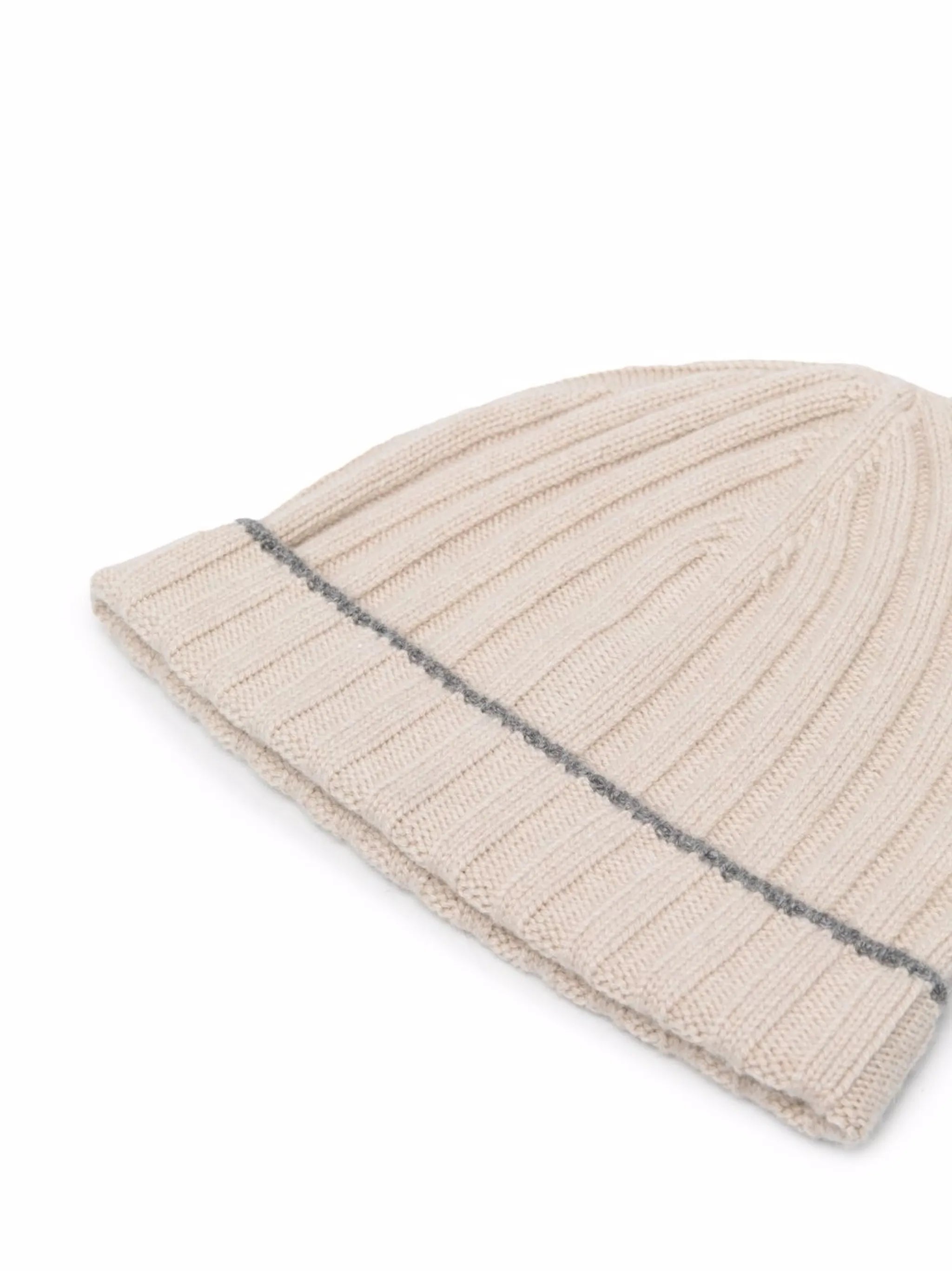 ribbed cashmere beanie