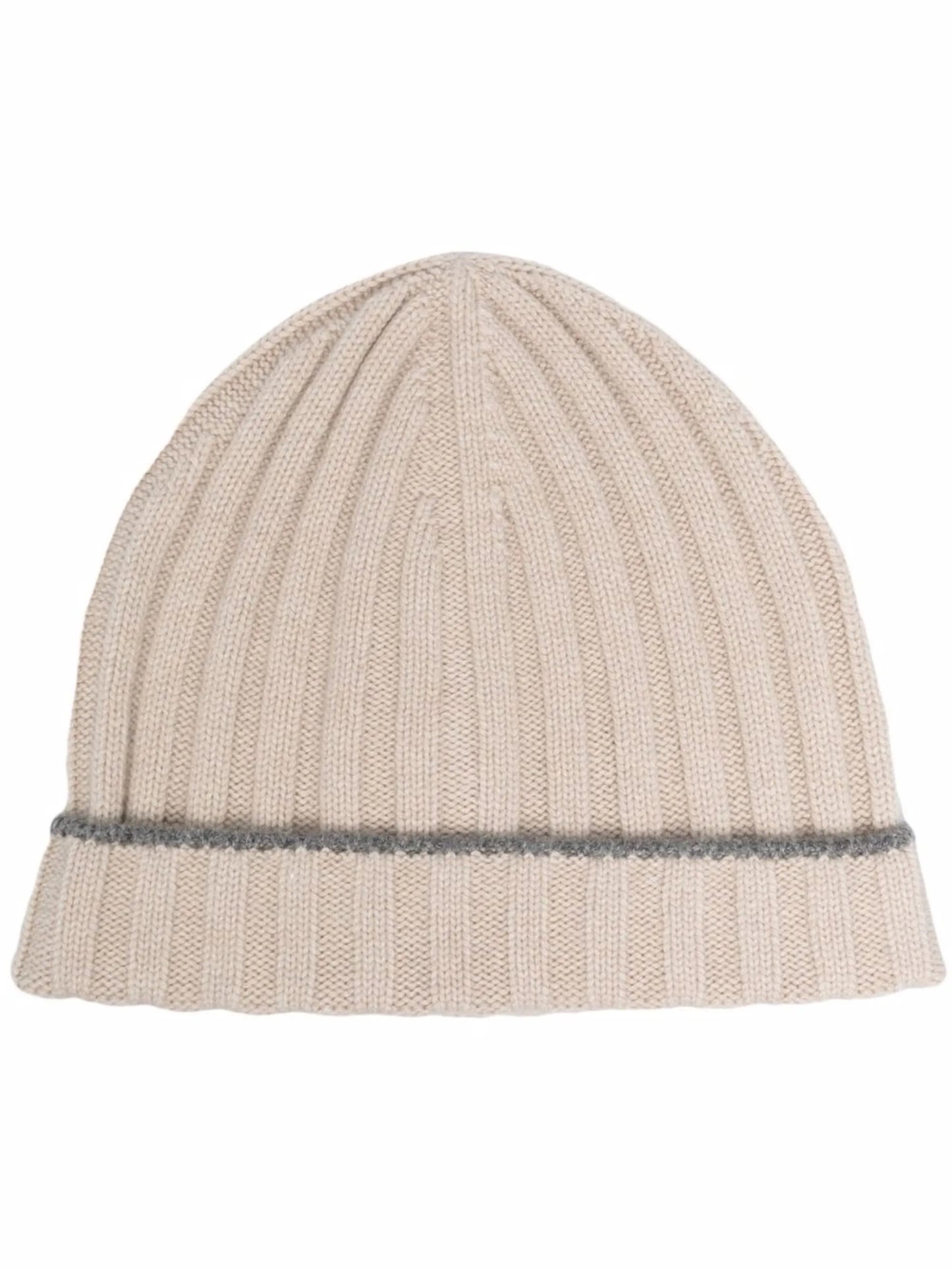 ribbed cashmere beanie