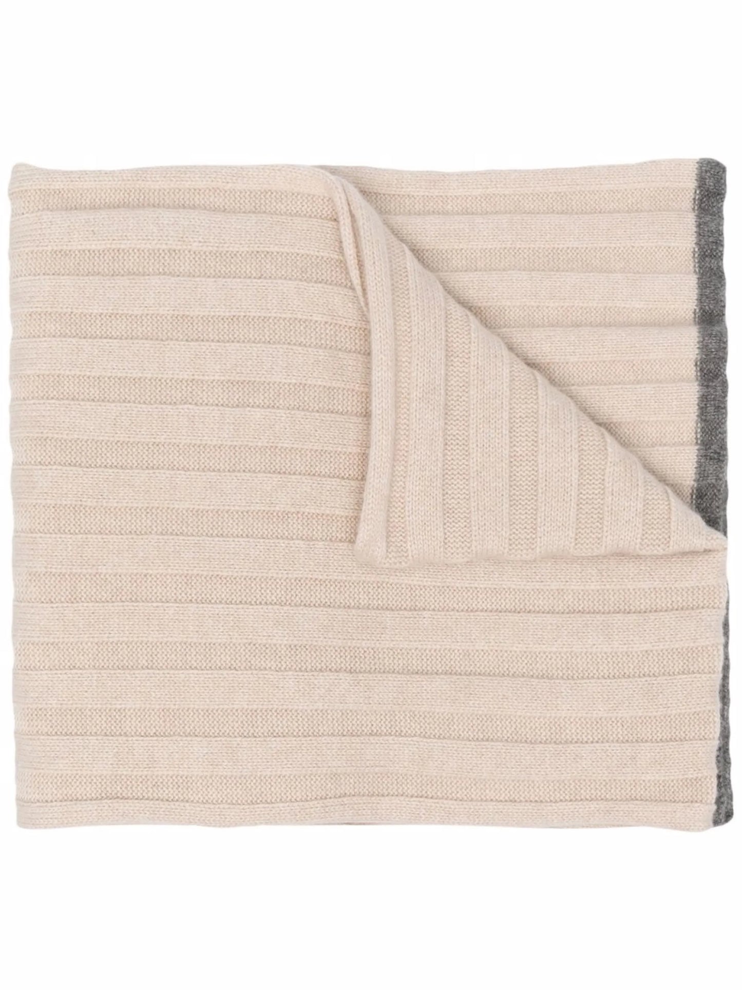 ribbed knit scarf