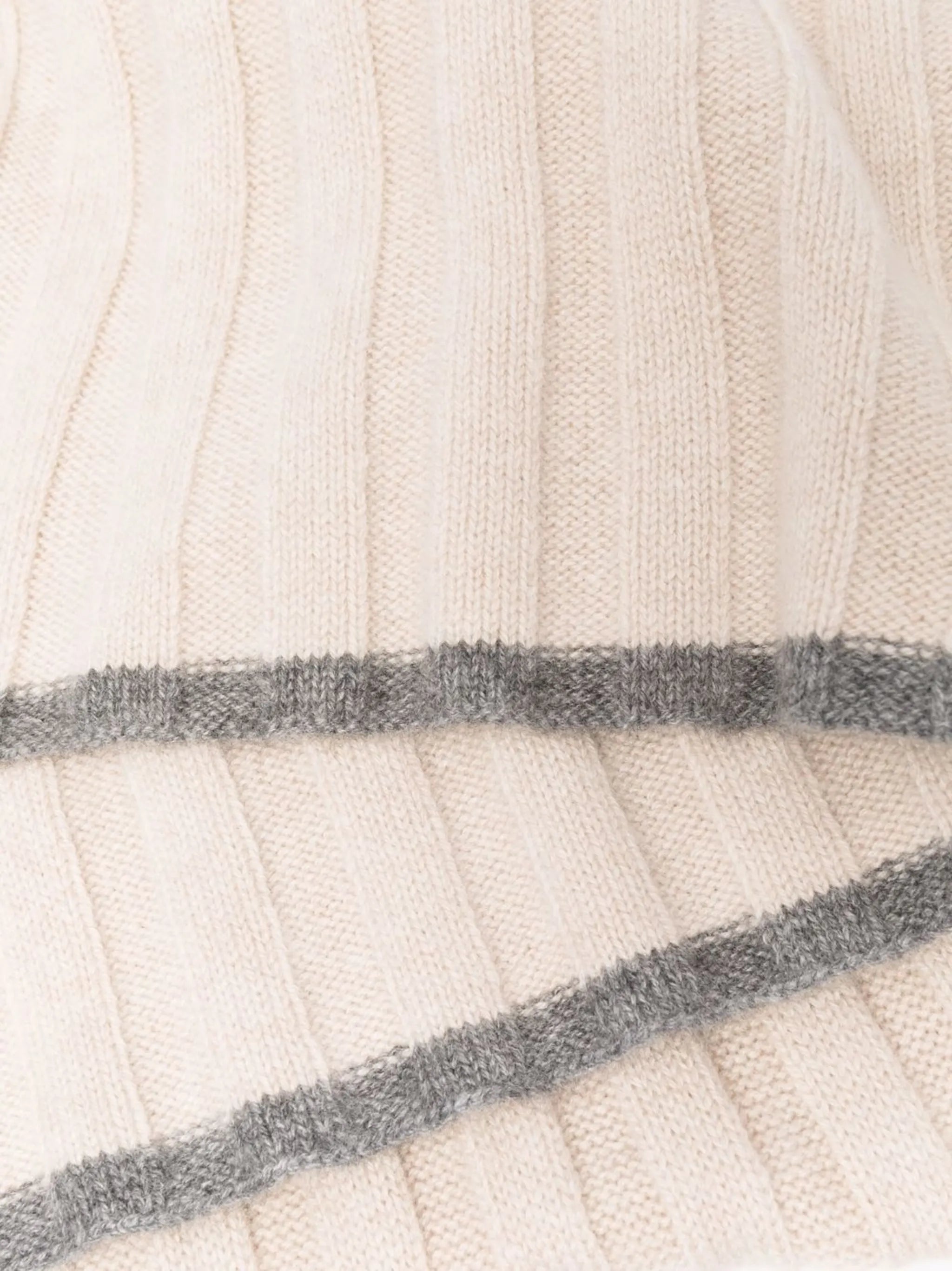 ribbed knit scarf