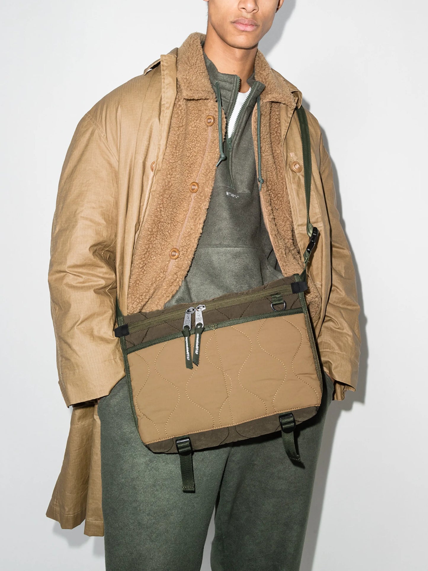 Add quilted shoulder bag