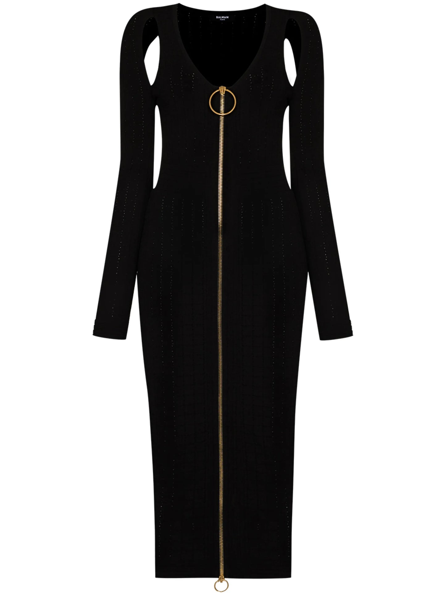 cut-out detail fitted dress